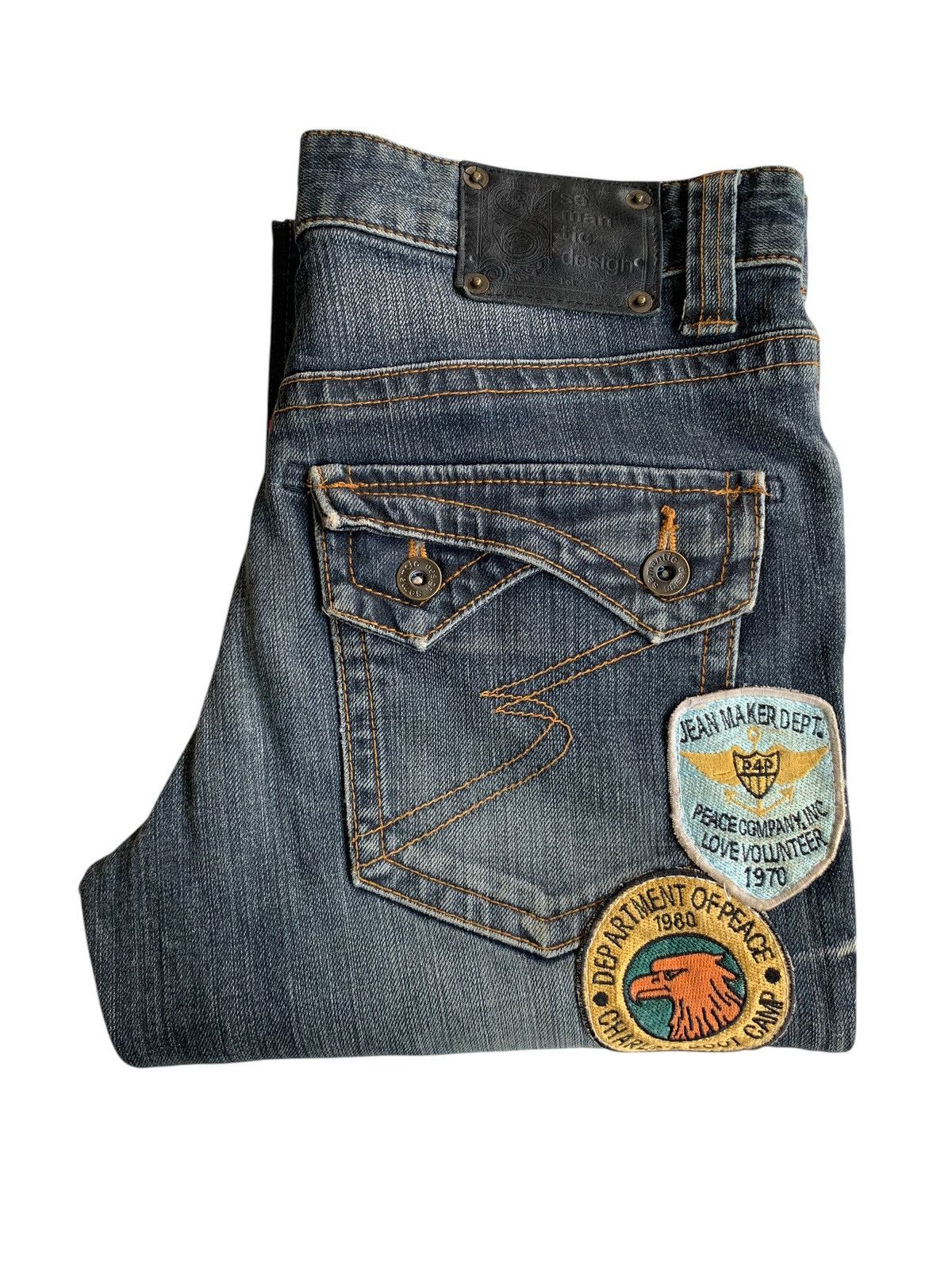 semanticdesign SEMANTIC DESIGN JAPANESE RUSTY MUDMAX PUNK STYLE DENIM☠️🎌 Size US 32 / EU 48 - 8 Thumbnail