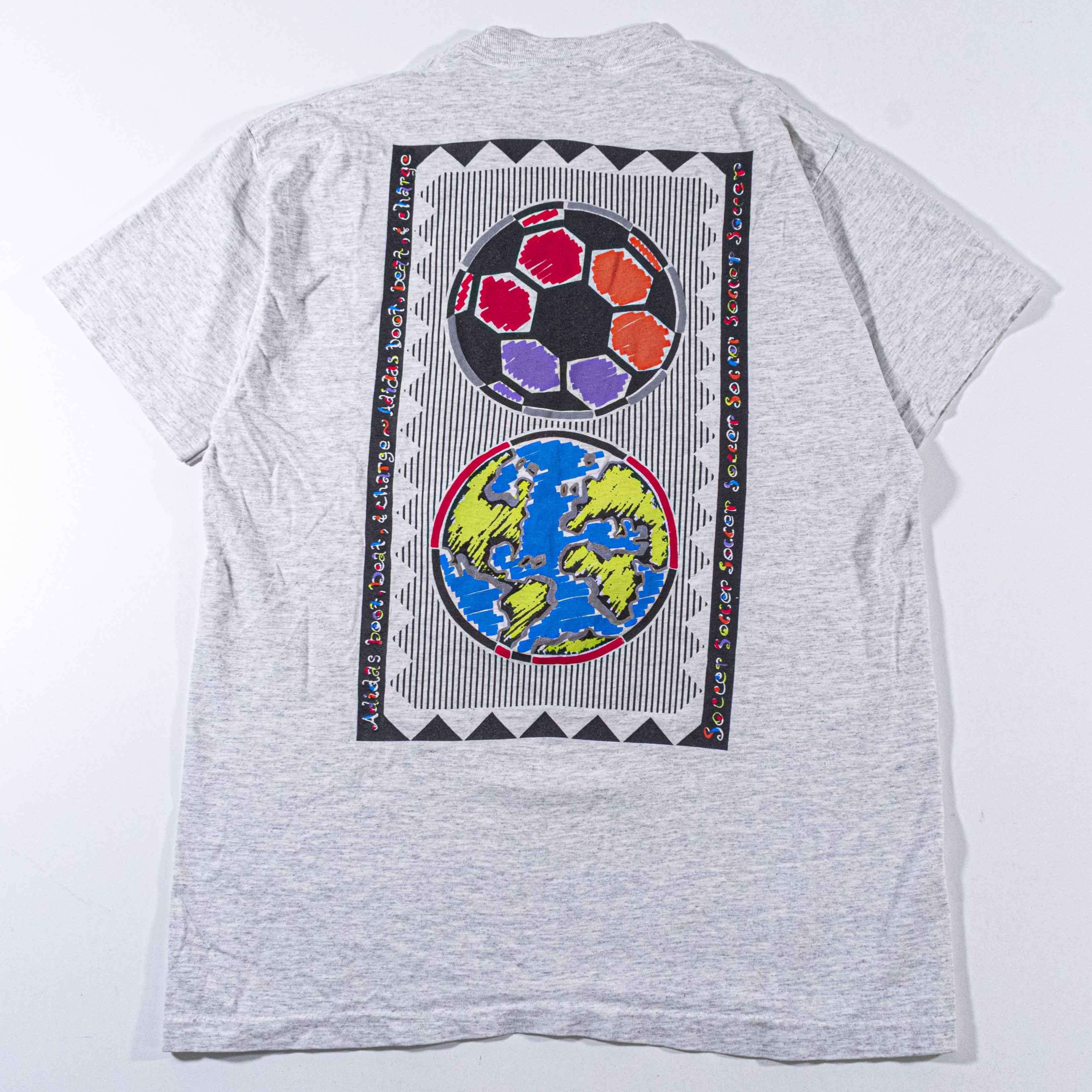 Adidas Vintage Adidas Boot Beat Charge T-Shirt Soccer World Cup Size US M / EU 48-50 / 2 - 15 Thumbnail