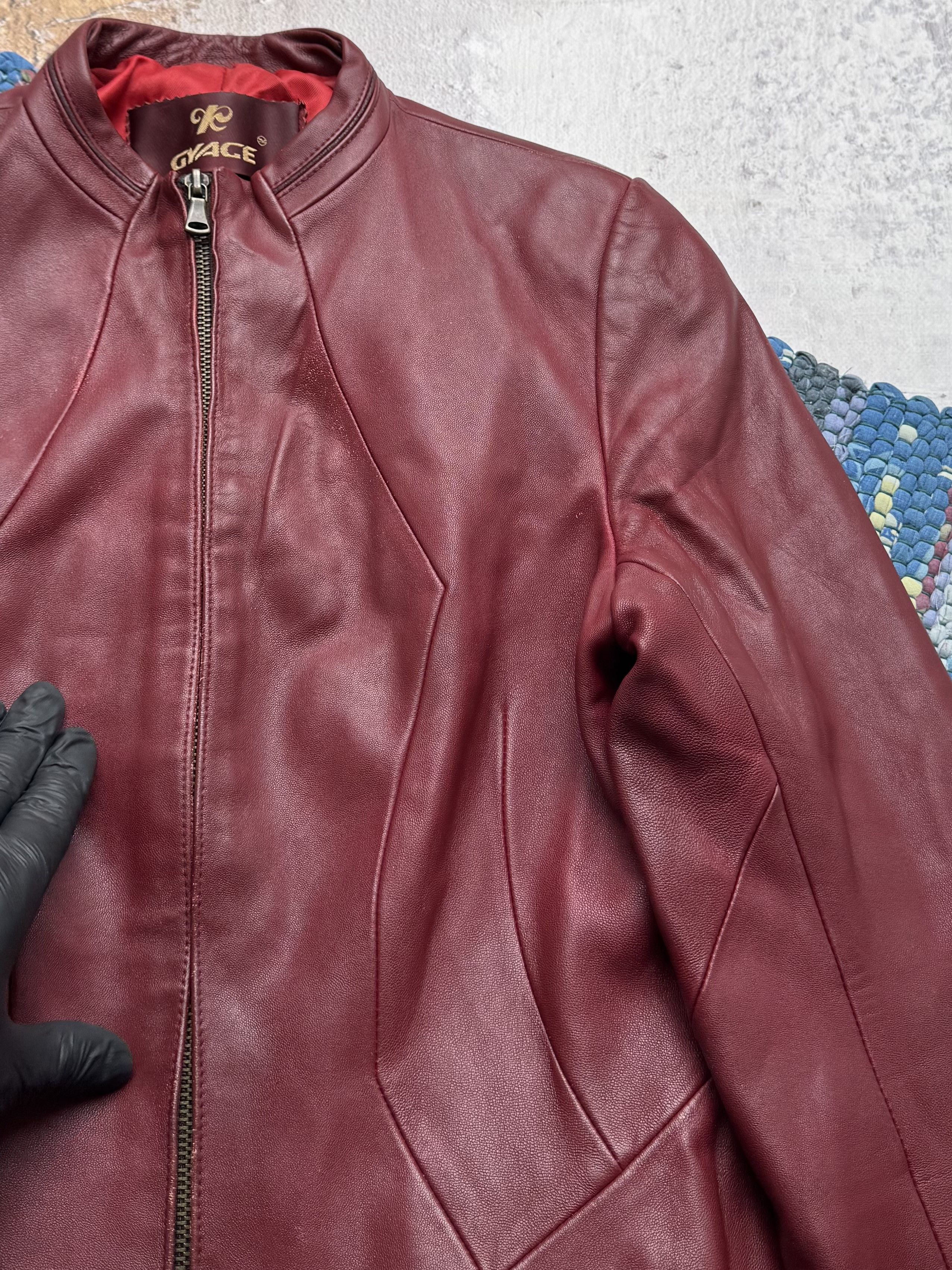 Vintage Vintage Genuine Leather Moto Jacket Zip Front Fitted Coat Size M / US 6-8 / IT 42-44 - 4 Thumbnail