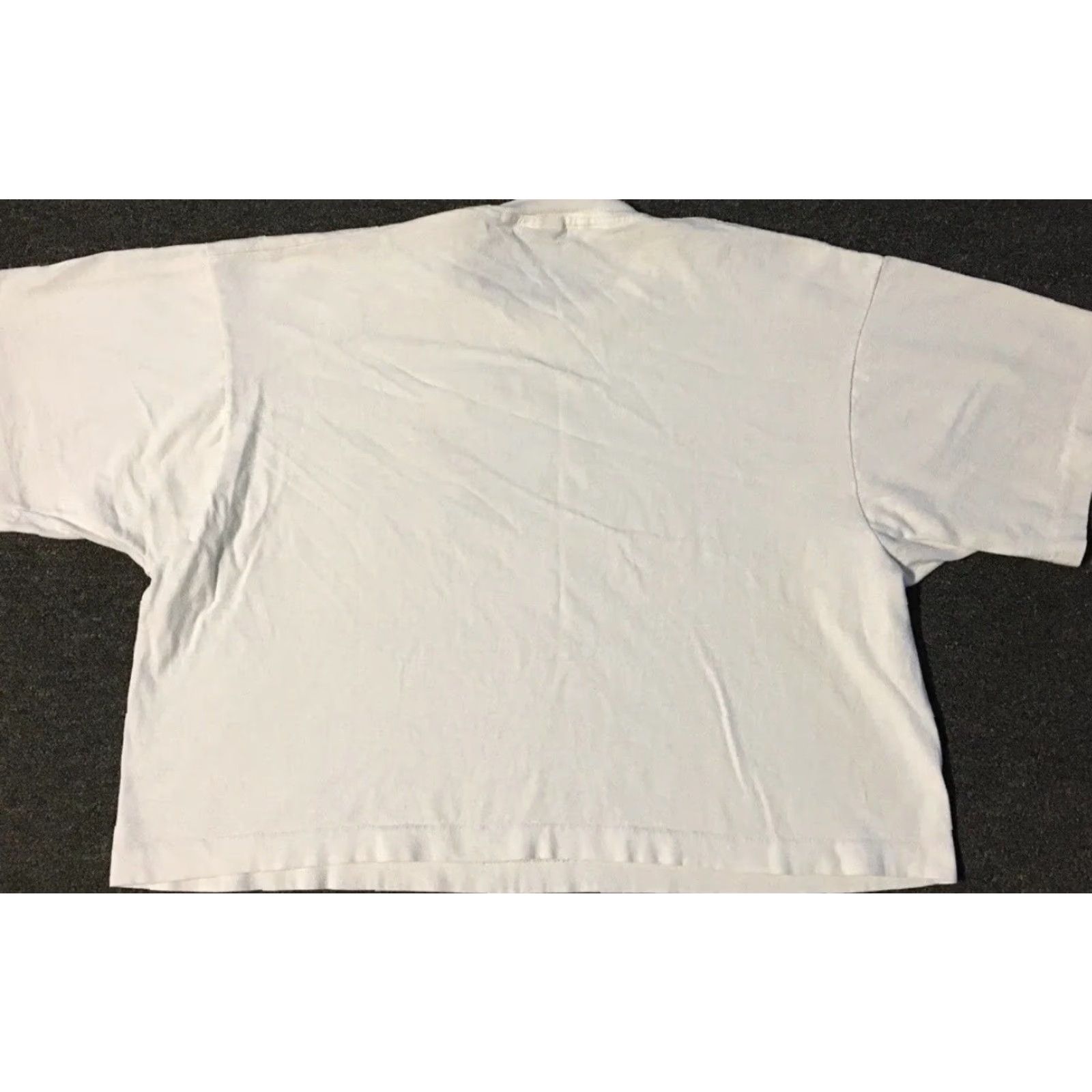 Vintage VINTAGE 90s Erie Wave Crop Shirt World Basketball League Defunct Team Faded Cropped Shirt White Size ONE SIZE - 6 Thumbnail