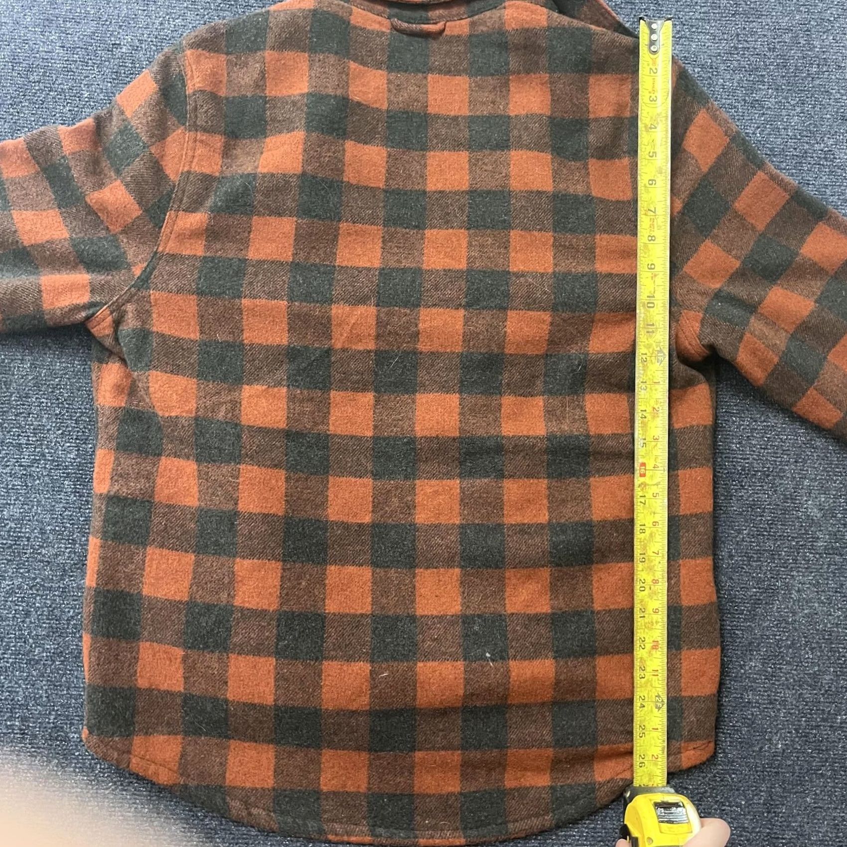 Vintage JACHS New York Jacket Mens M Orange Buffalo Plaid Quilted Flannel Shacket Size US M / EU 48-50 / 2 - 5 Thumbnail