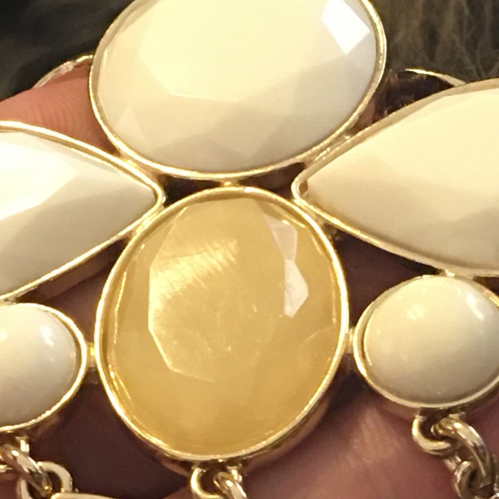 Banana Republic Banana Republic faceted glass gold rope necklace Size ONE SIZE - 9 Thumbnail