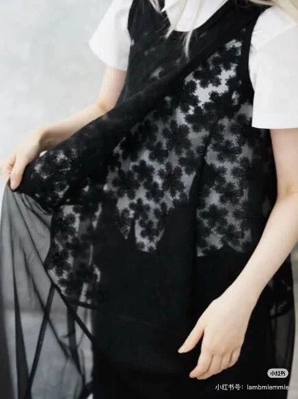 Comme des Garcons Comme des Garcons Lace tulle sleeveless dress black Size S / US 4 / IT 40 - 3 Thumbnail