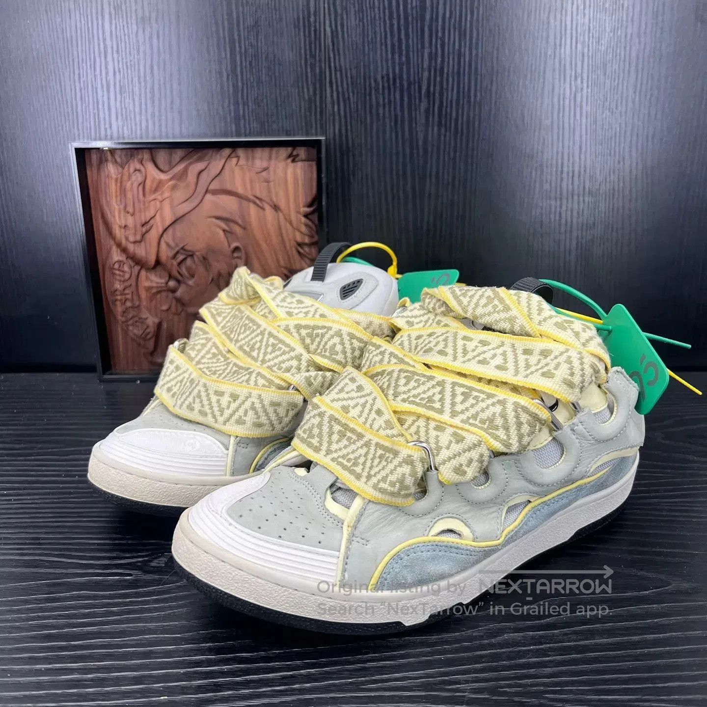 Lanvin Multi-Color Patterned High-Top Sneakers. Size US 9 / EU 42 - 1 Thumbnail