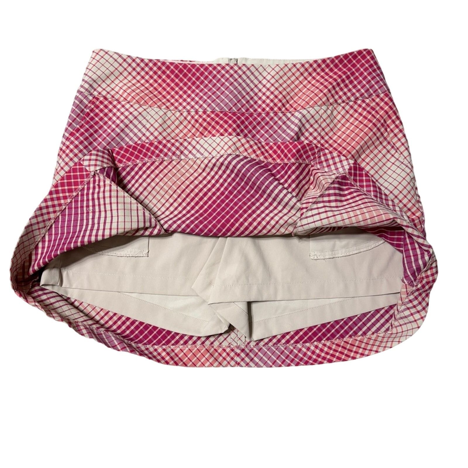 Nike Nike Golf Dri Fit Plaid Tennis Skort Pink Size 12 Size 34" / US 12 / IT 48 - 4 Thumbnail