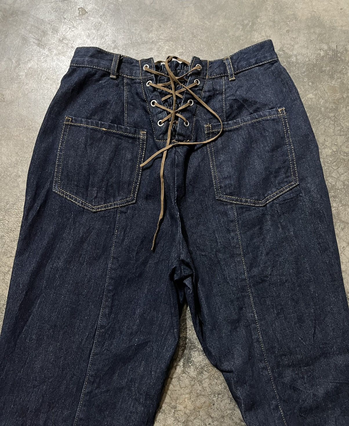 JNCO Baggy jeans drawstring pant wideleg by earth music & ecology Size US 28 / EU 44 - 3 Thumbnail