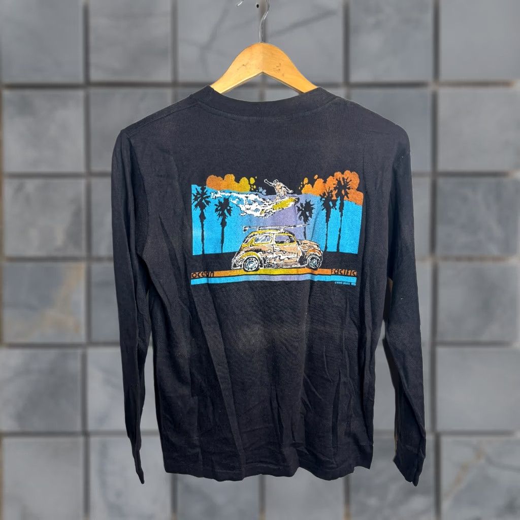 Ocean Pacific VINTAGE Ocean Pacific T-Shirt Surfing OP 80s Long Sleeve Black Mens Small Graphic Zone 7/10 Size US S / EU 44-46 / 1 - 1 Thumbnail