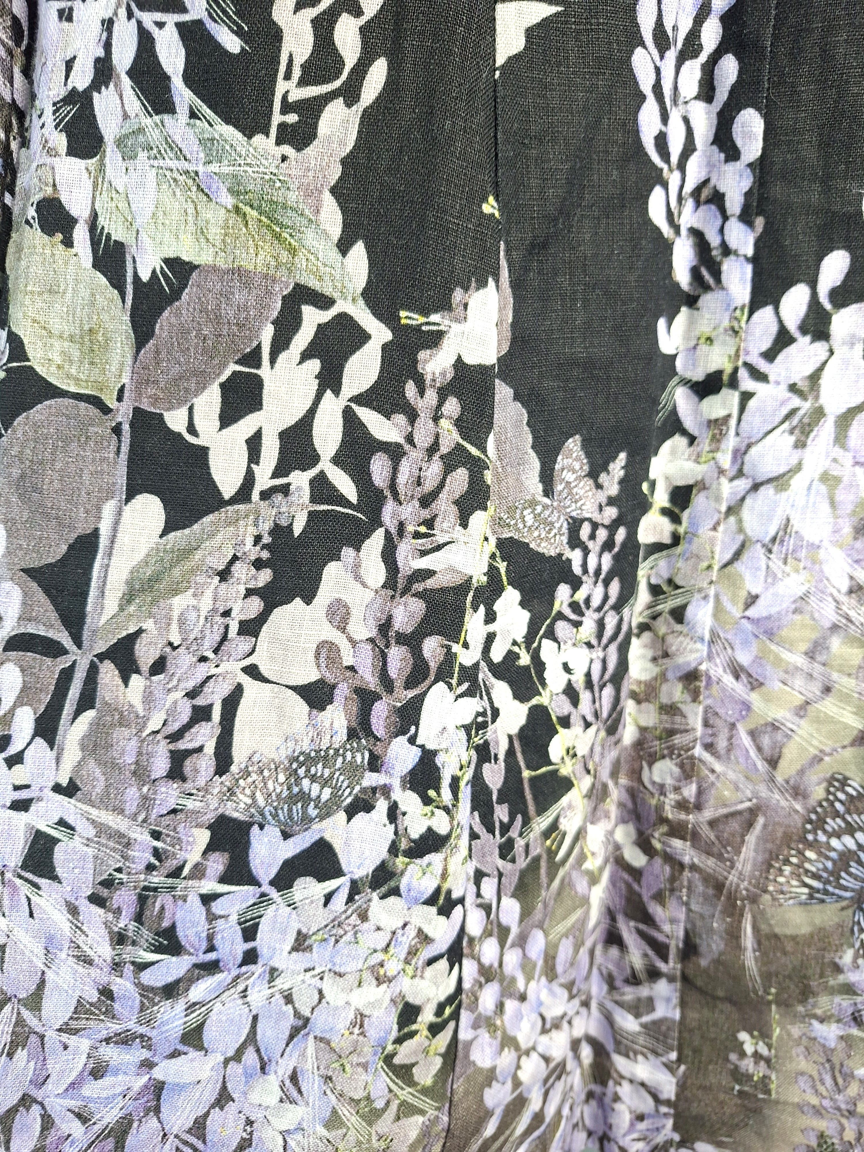 Zimmermann Zimmermann Botanica Butterfly Mini Dress Black Linen Size M / US 6-8 / IT 42-44 - 15 Thumbnail