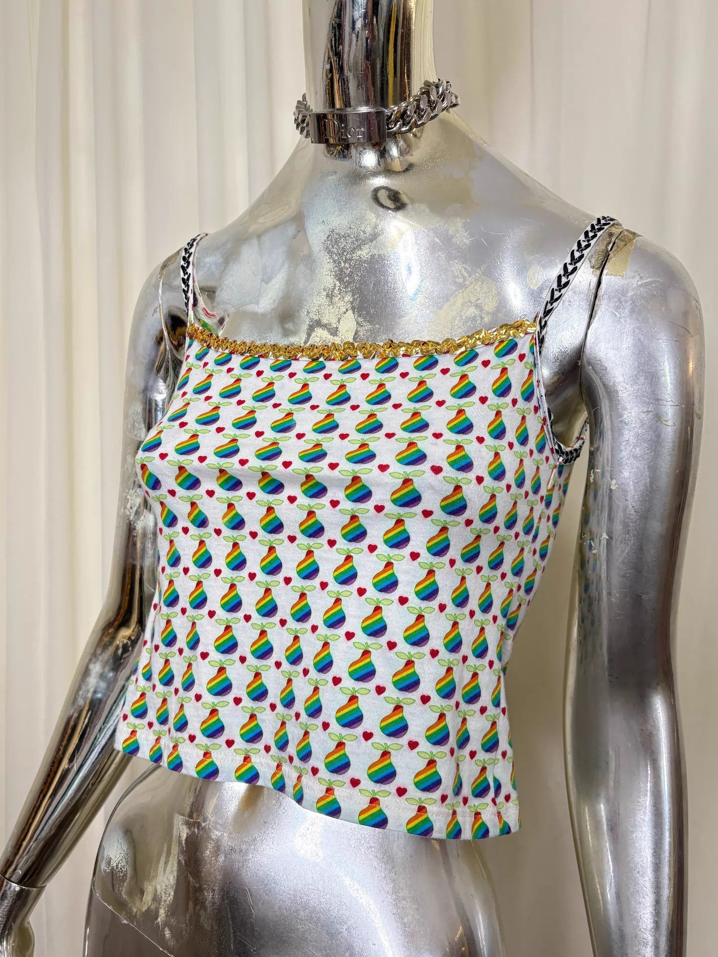 Dior Dior Galliano 2002ss Rainbow Gold Shimmer Cami Top Size S / US 4 / IT 40 - 2 Thumbnail