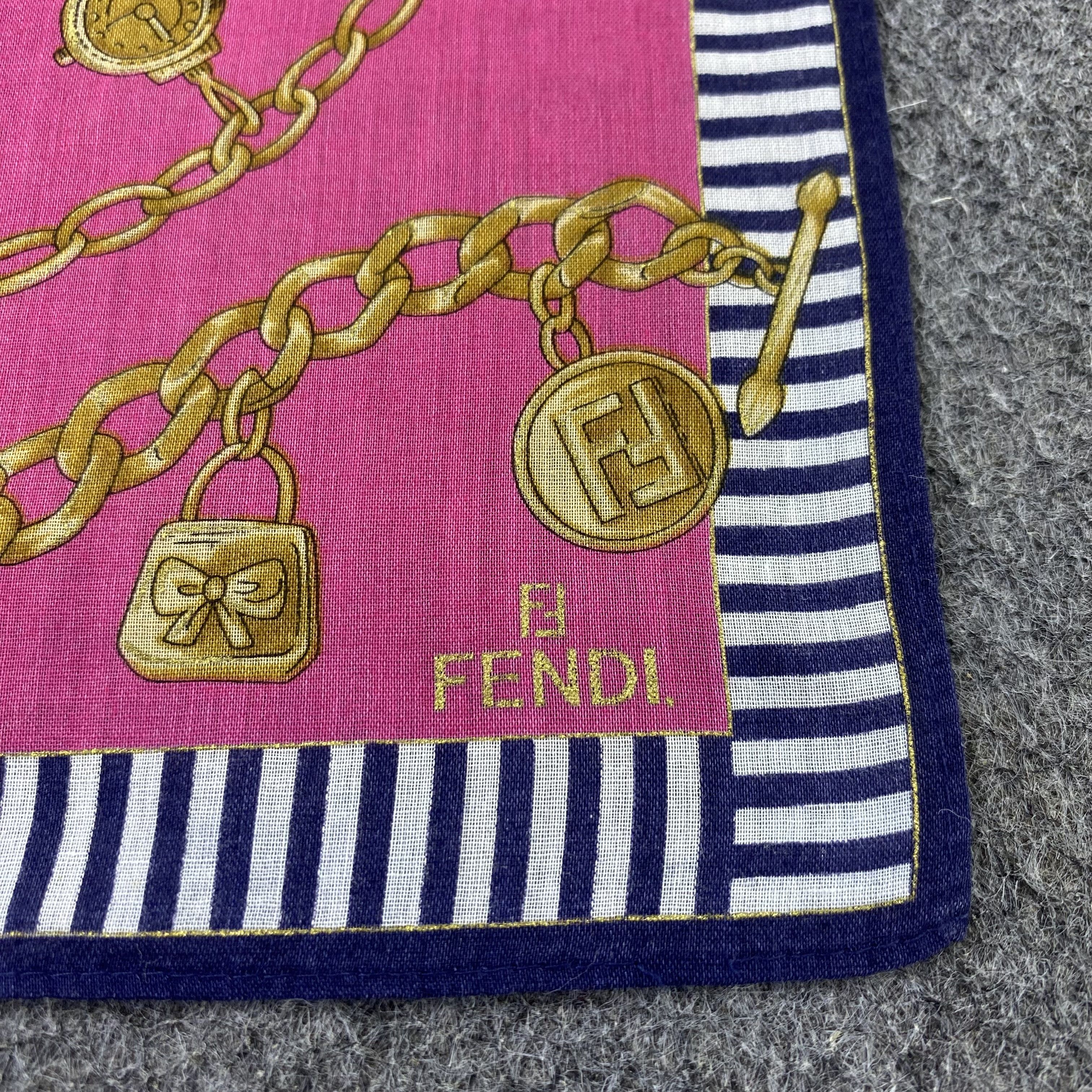 Fendi Fendi Handkerchief Neckerchief Bandana-B1775 Size ONE SIZE - 7 Thumbnail