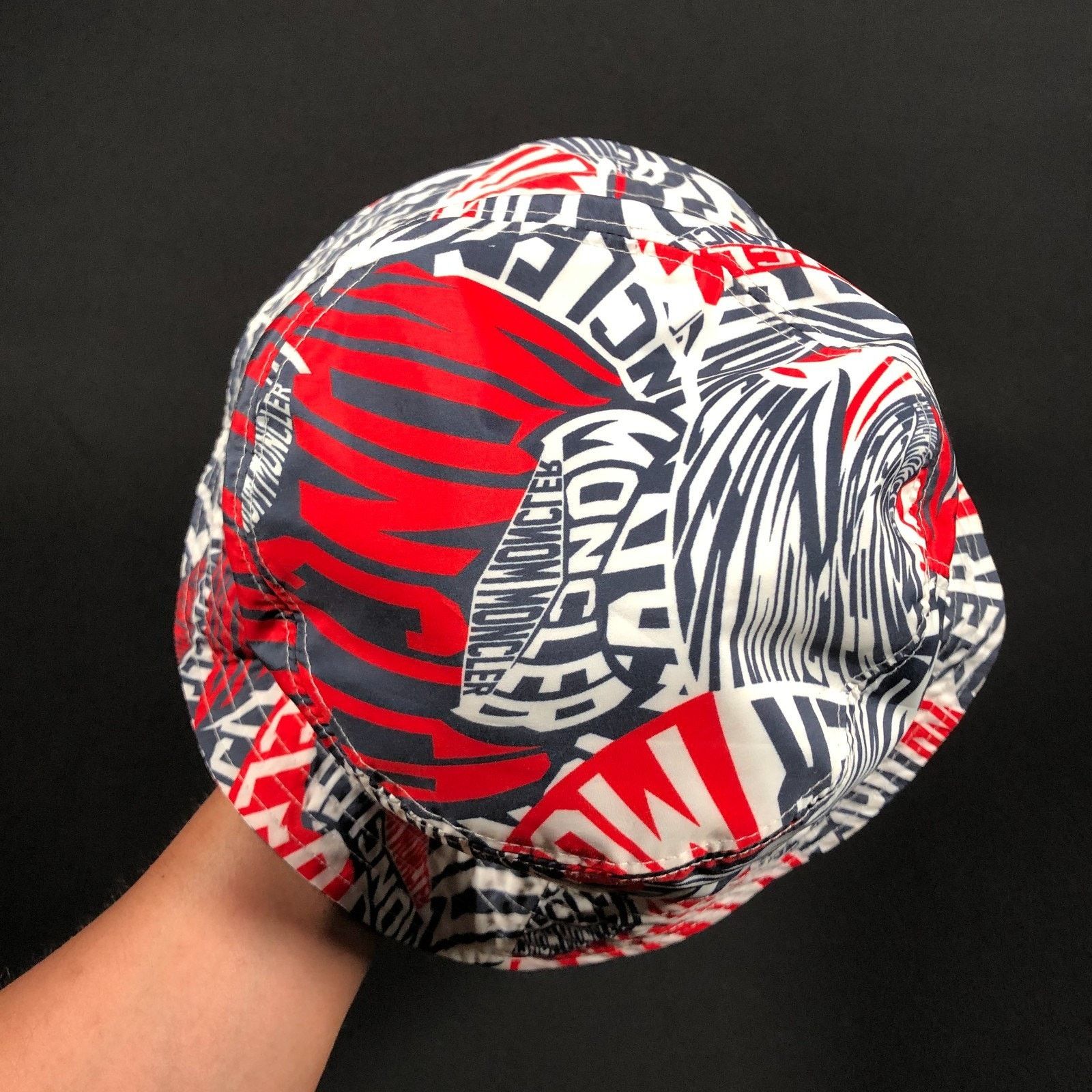 Moncler Moncler Wavy Print Multi Color Bucket Hat Size Large L Size ONE SIZE - 4 Thumbnail