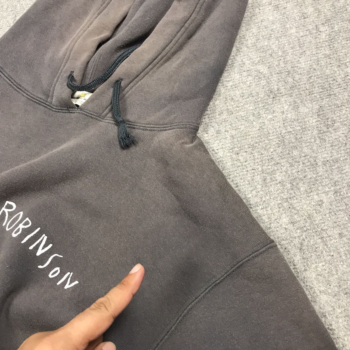 Jean-Michel Basquiat JEAN MICHEL BASQUIAT X SUGER RAY ROBINSON GRAY FADED HOODIES Size US M / EU 48-50 / 2 - 16 Thumbnail