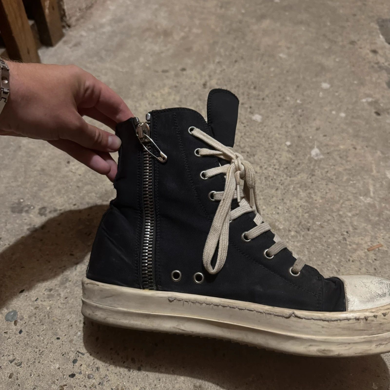 Rick Owens Rick owens drkshdw ramones logo high sneakers Size US 8 / EU 41 - 6 Thumbnail