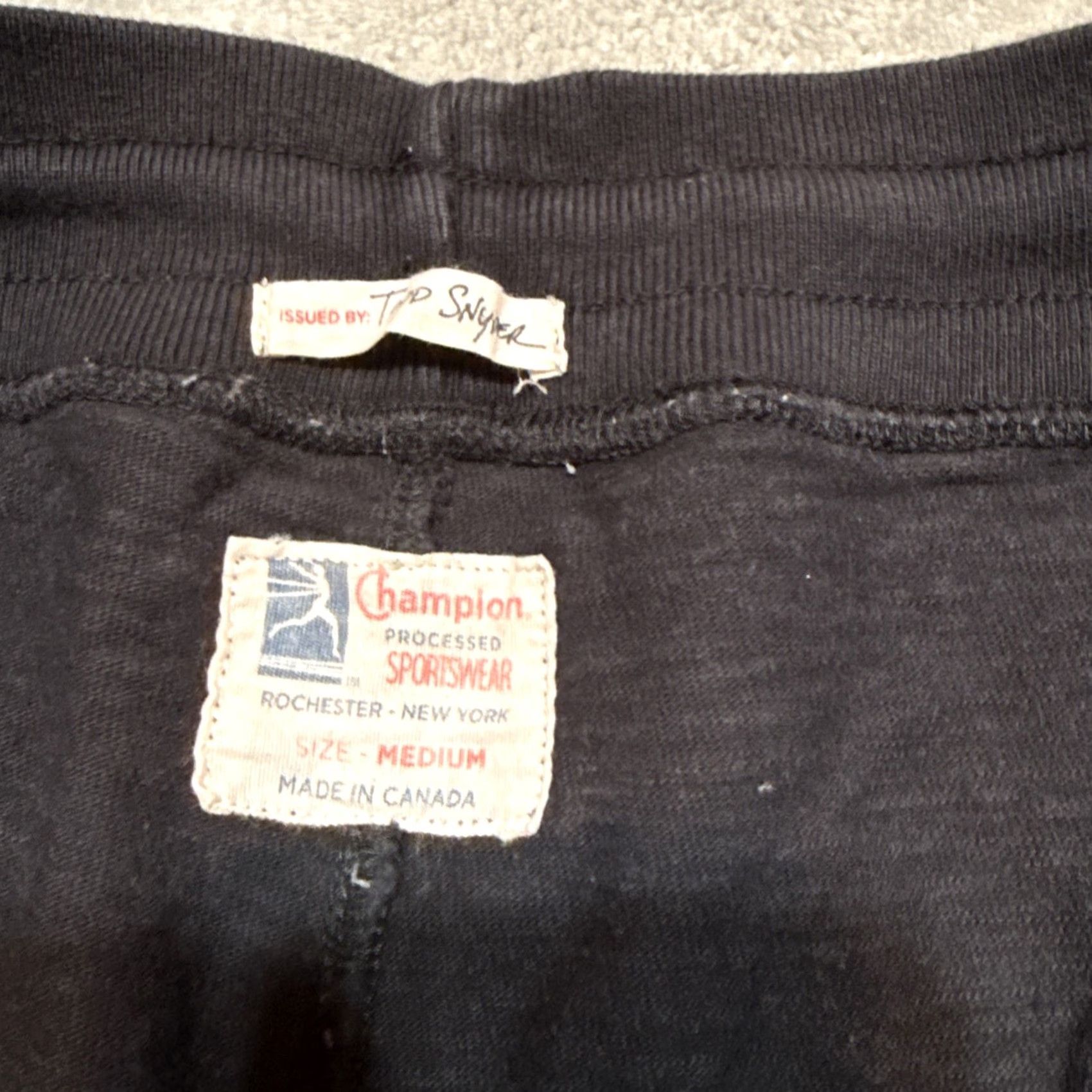 Champion Champion Todd Snyder Sweatpants Mens Medium Black Cargo Joggers Drawstring Size US 31 - 3 Thumbnail