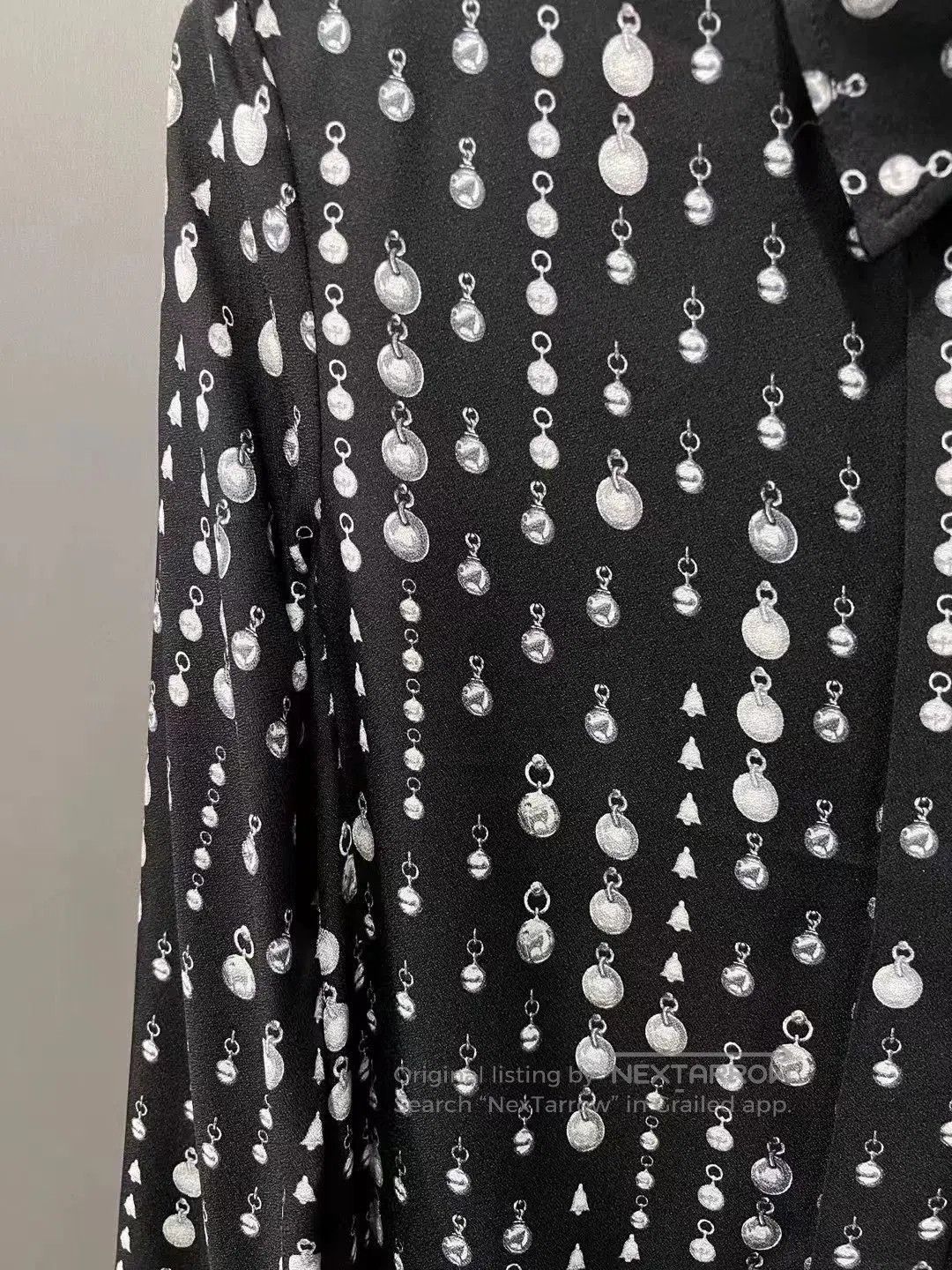 Hermes Hermes New Printed Beaded Long Sleeve Shirt. Size US S / EU 44-46 / 1 - 2 Thumbnail
