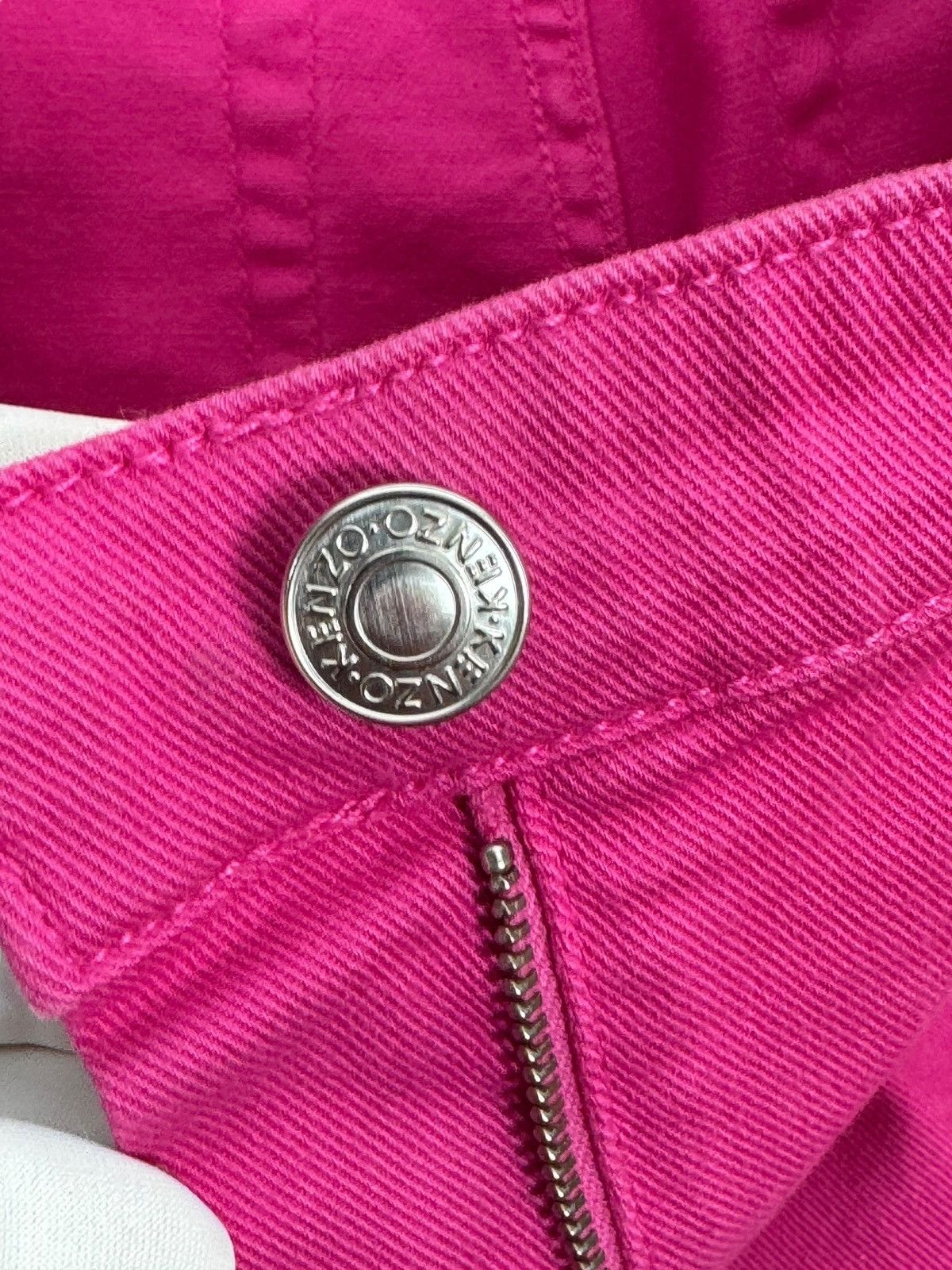 Kenzo Kenzo Paris Pink Jeans Embroidered Logo Slim size 38 Size 26" / US 2 / IT 38 - 13 Thumbnail