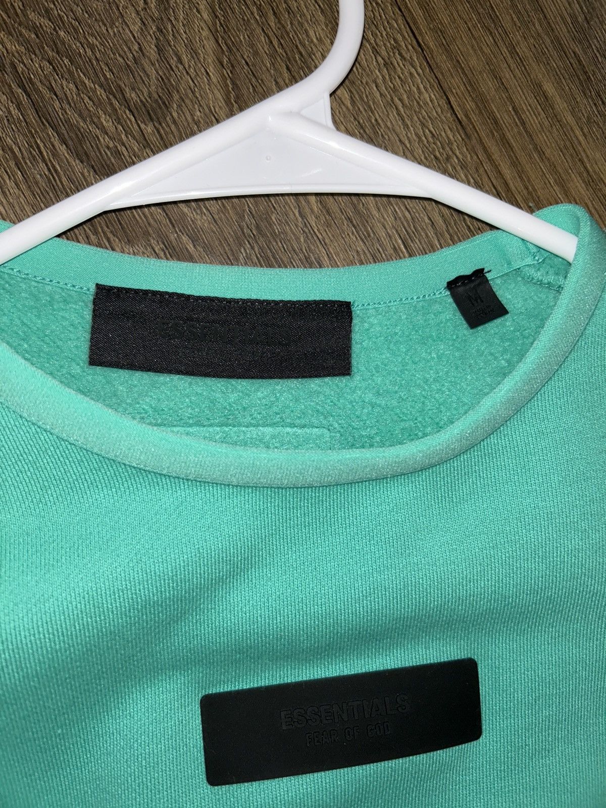 Fear of God Fear of God Essentials "Mint" Crewneck Sweater Size US M / EU 48-50 / 2 - 6 Thumbnail