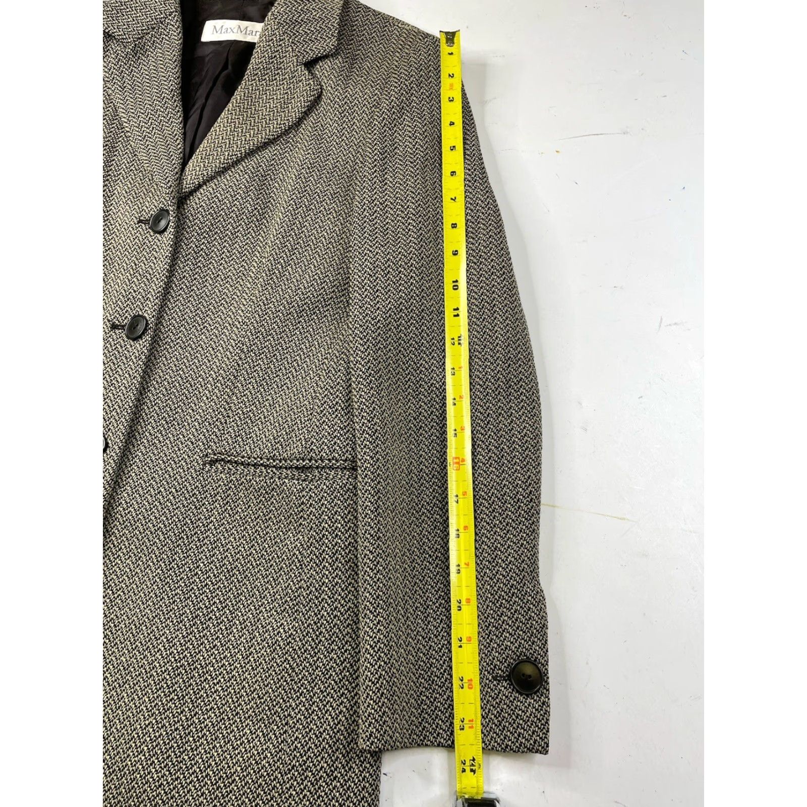 Max Mara Max Mara Womens Wool Blazer Jacket Coat 3 Button Tweed Size 8 Multicolor Geometric Tweed Regular Womens Blazer Size M / US 6-8 / IT 42-44 - 6 Thumbnail