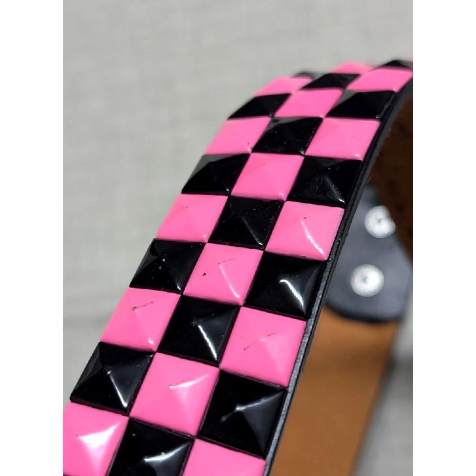 Hot Topic VINTAGE pink NIKEL? belt no Size 36 - 4 Thumbnail