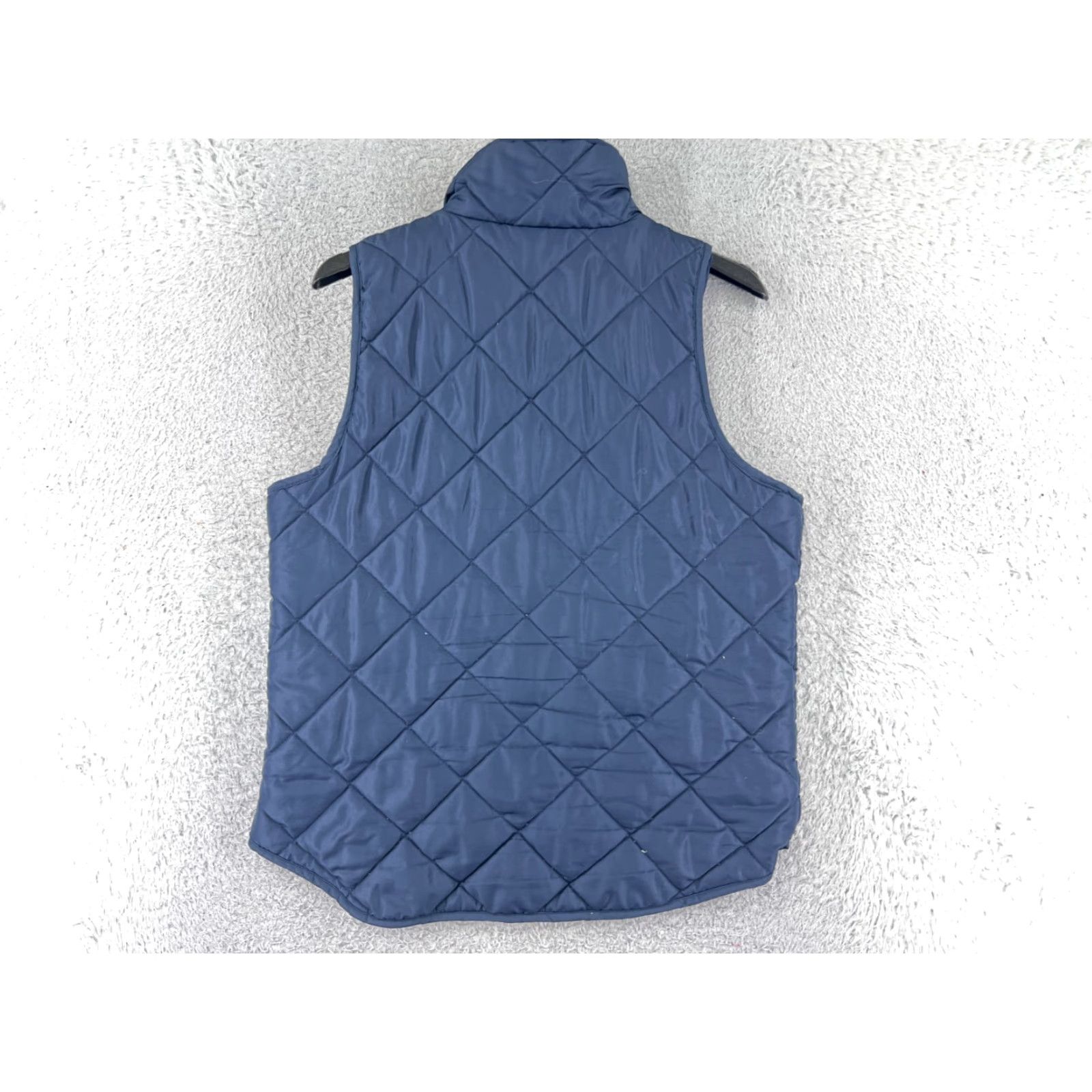 Vintage Quinn Vest Womens Blue Medium Full Zip 100% Polyester Quilted Pockets Mock Neck Size M / US 6-8 / IT 42-44 - 2 Thumbnail
