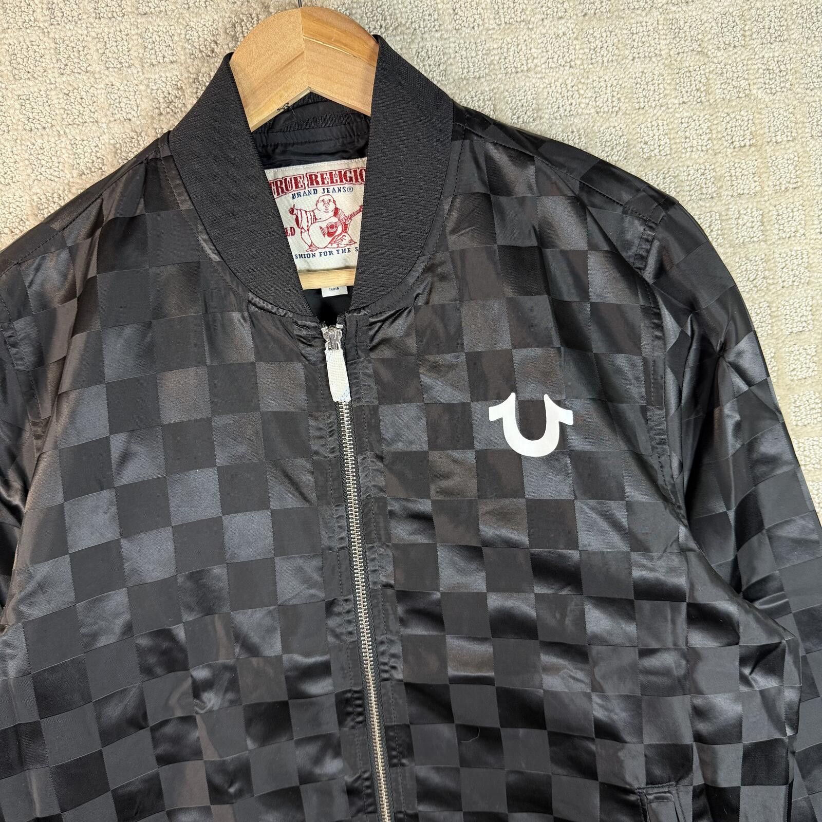 True Religion Y2K True Religion Checkered Bomber Jacket Size US S / EU 44-46 / 1 - 2 Thumbnail