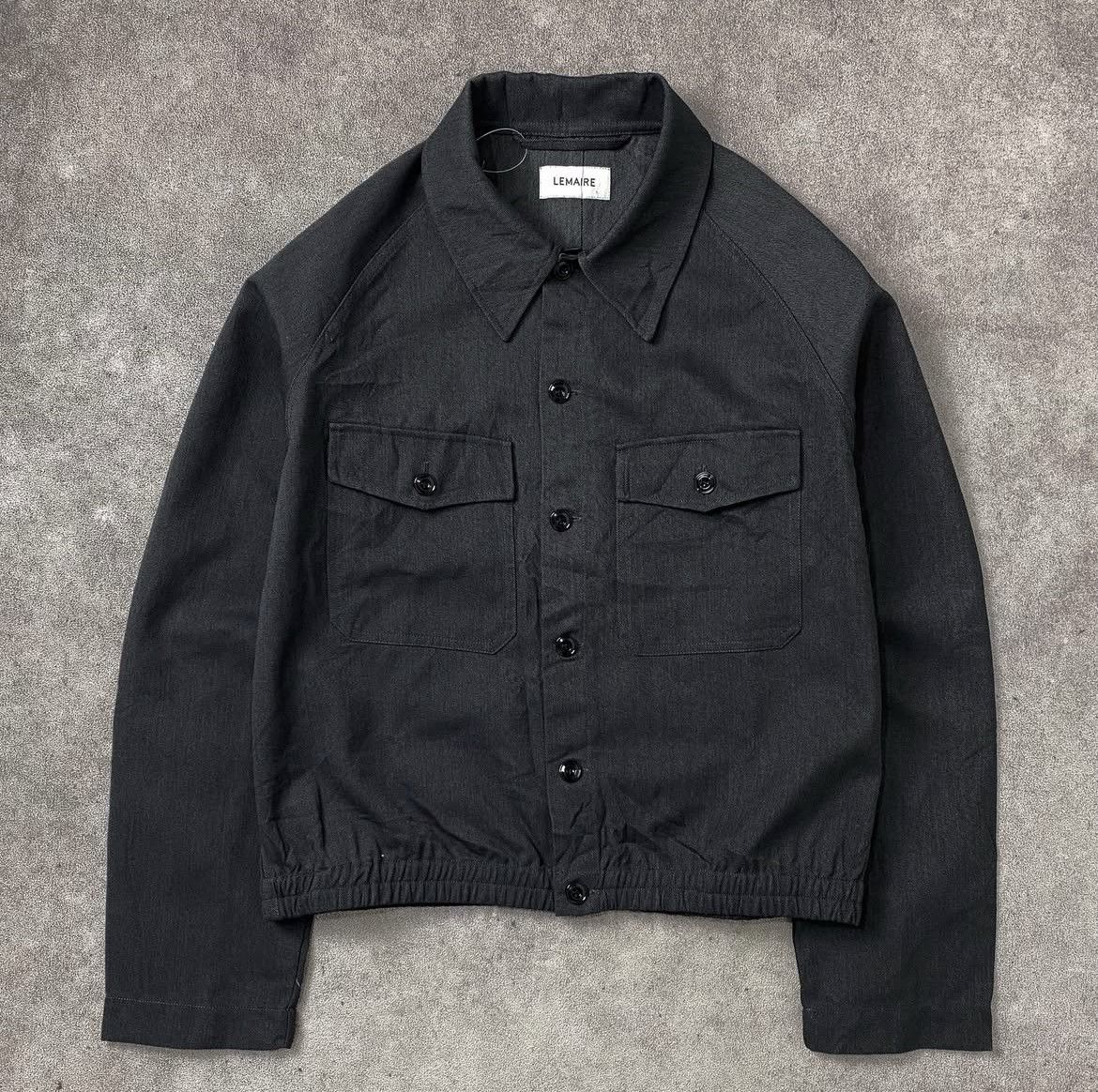 Lemaire Lemaire 20AW Military Blouson Anthracite Overshirt Size US L / EU 52-54 / 3 - 1 Thumbnail