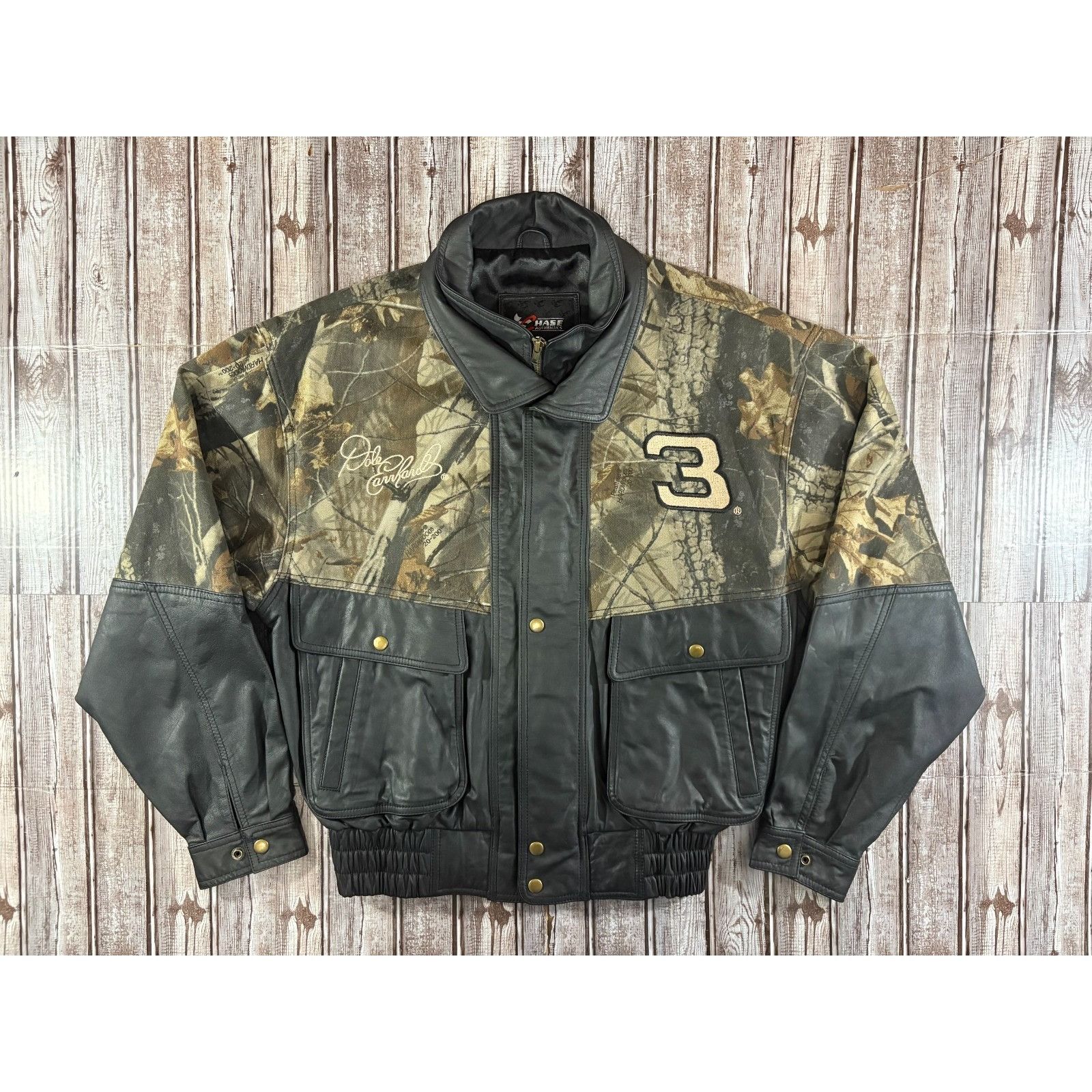 Chase Authentics Chase Authentics Dale Earnhardt Jr Team Realtree Camo Leathe Size US L / EU 52-54 / 3 - 1 Thumbnail