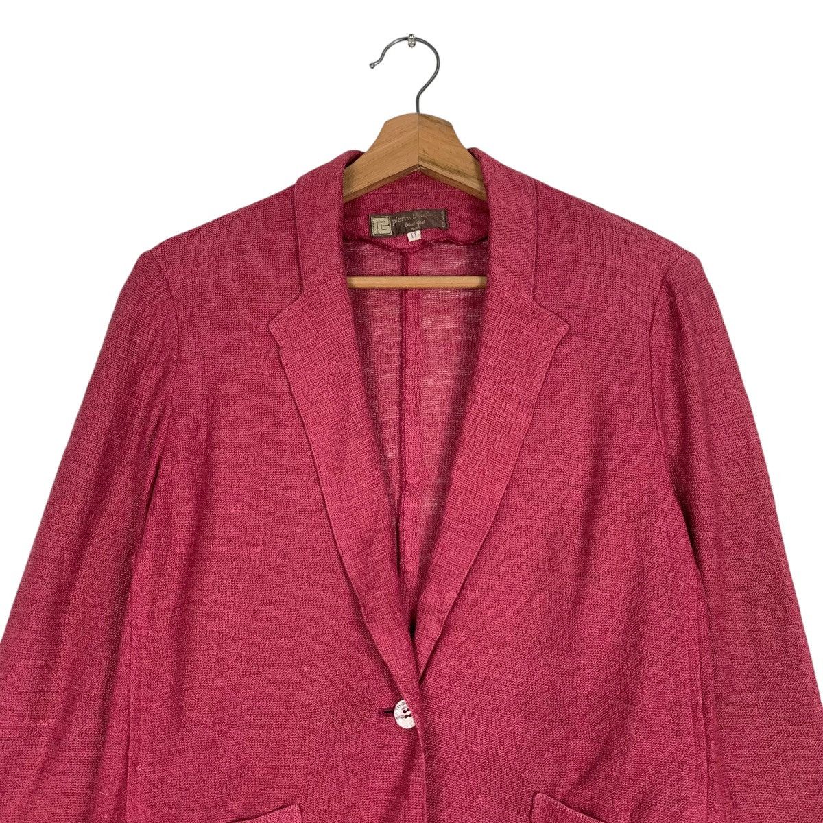 Pierre Balmain PIERRE BALMAIN Boutique Red Blazer Jacket #1225-C55 Size S / US 4 / IT 40 - 2 Thumbnail
