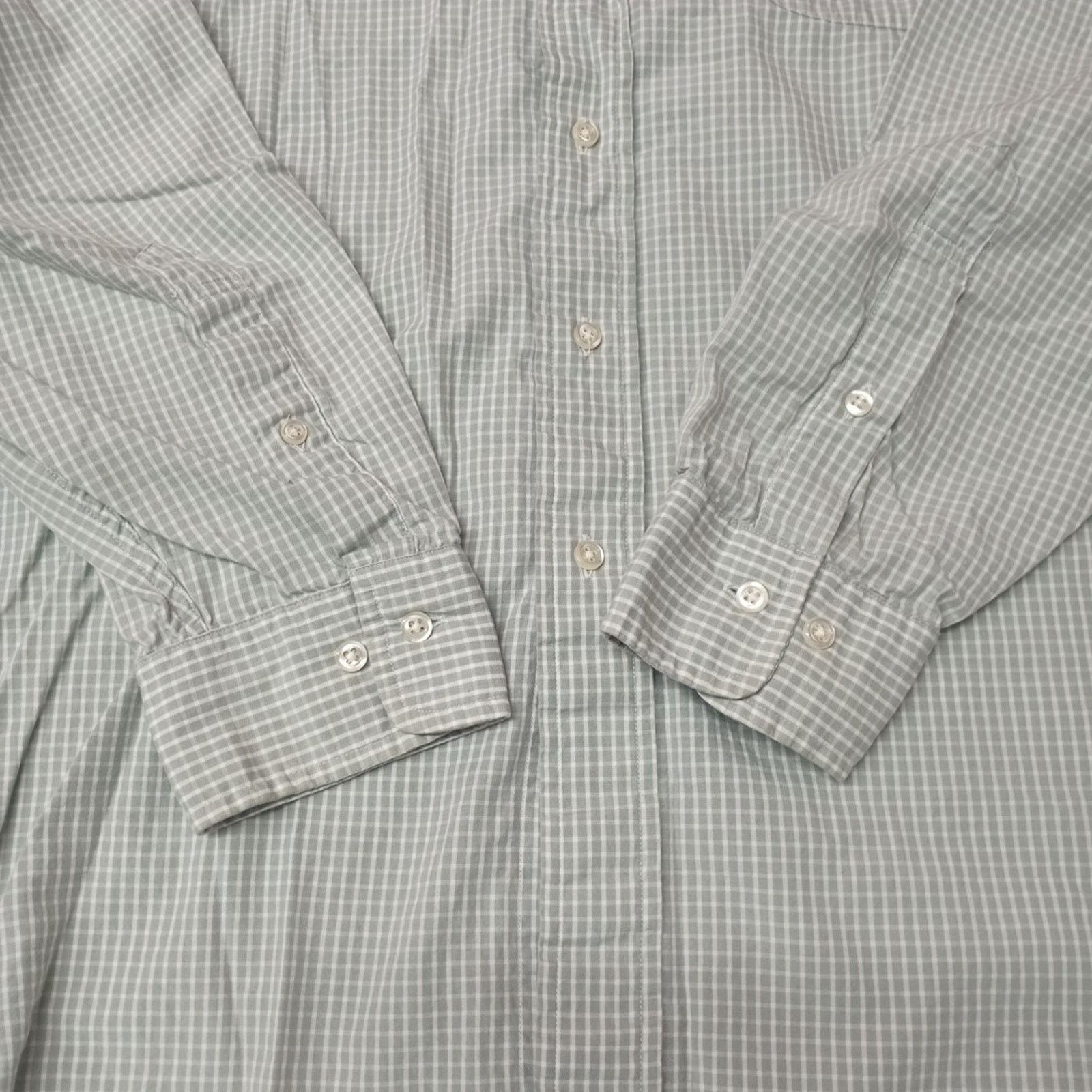 Brooks Brooks Sport Shirt Men's L Large White & Green Checkered Size US L / EU 52-54 / 3 - 2 Thumbnail