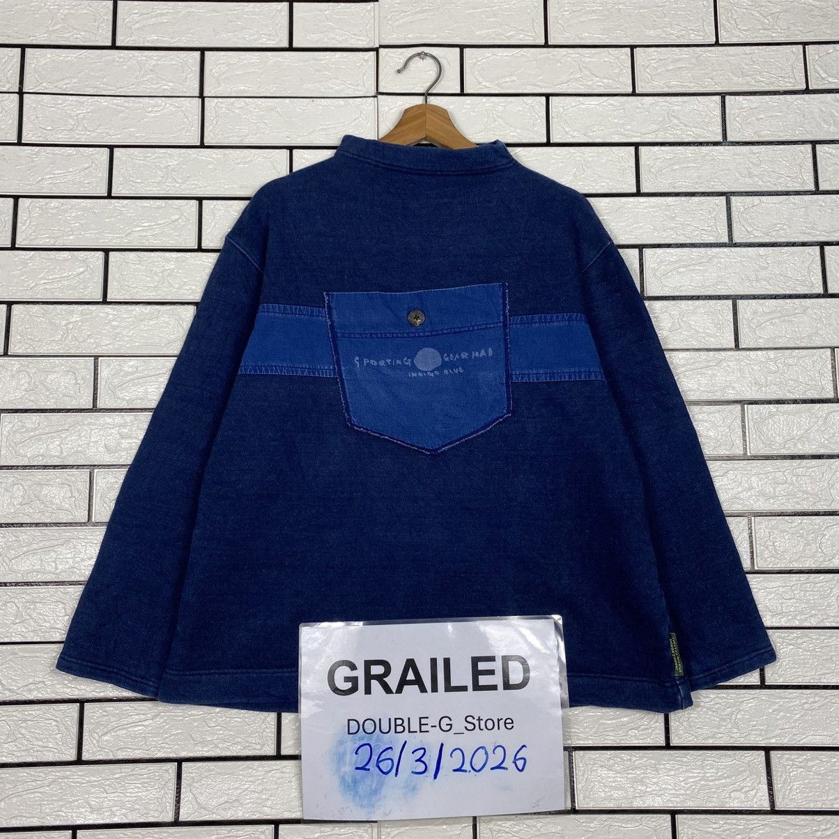 Issey Miyake Vintage Indigo Sweatshirt Hai Sporting Gear Issey Miyake Size US M / EU 48-50 / 2 - 1 Thumbnail