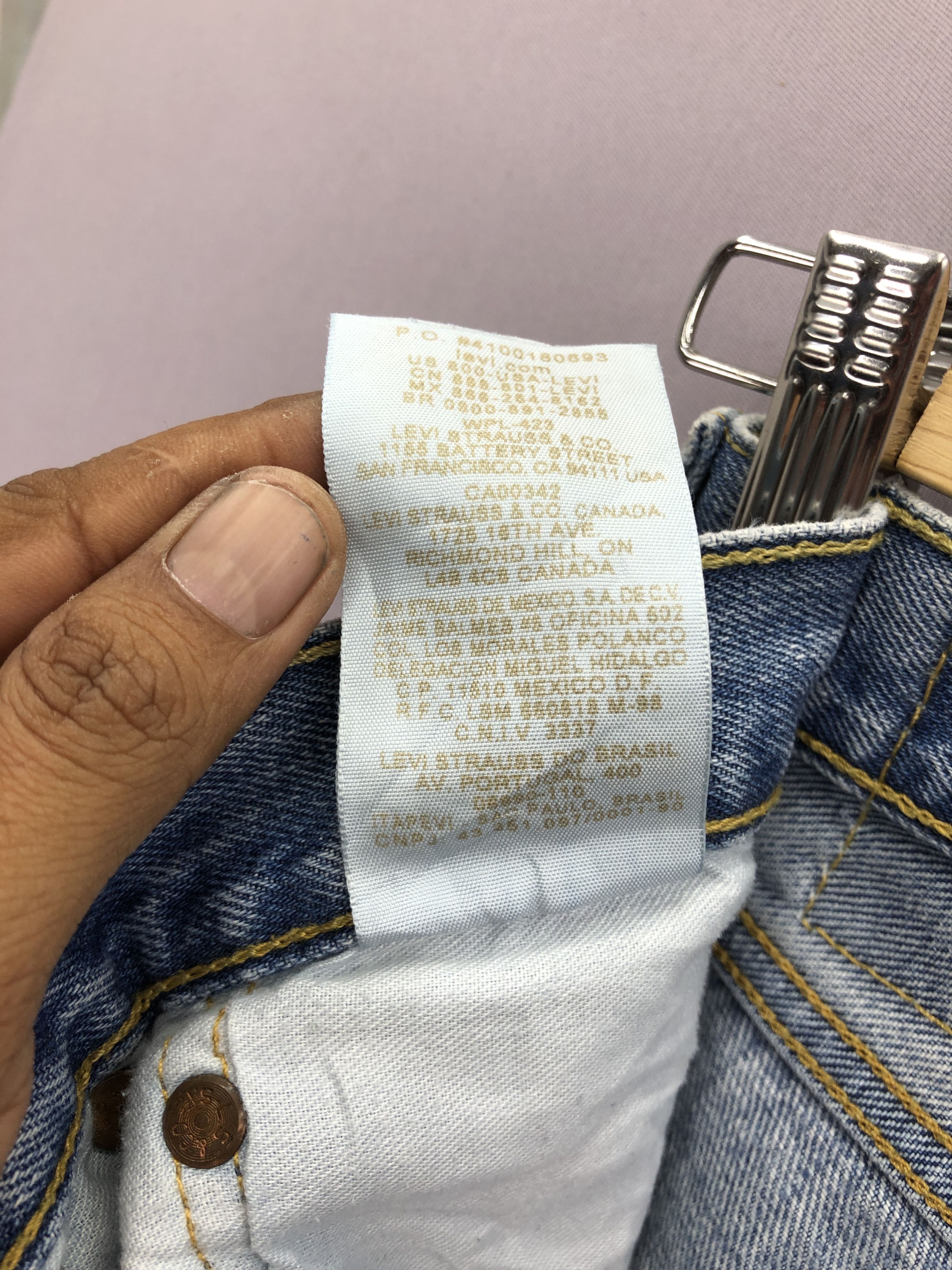 Jean Vintage Dirty Levis 501 Faded Jeans Levi's Light Wash Denim Size US 34 / EU 50 - 14 Thumbnail