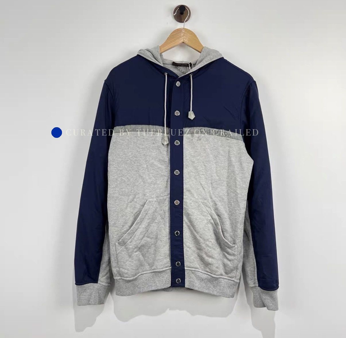 Louis Vuitton Gray Spliced Hooded Jacket Size US M / EU 48-50 / 2 - 1 Thumbnail