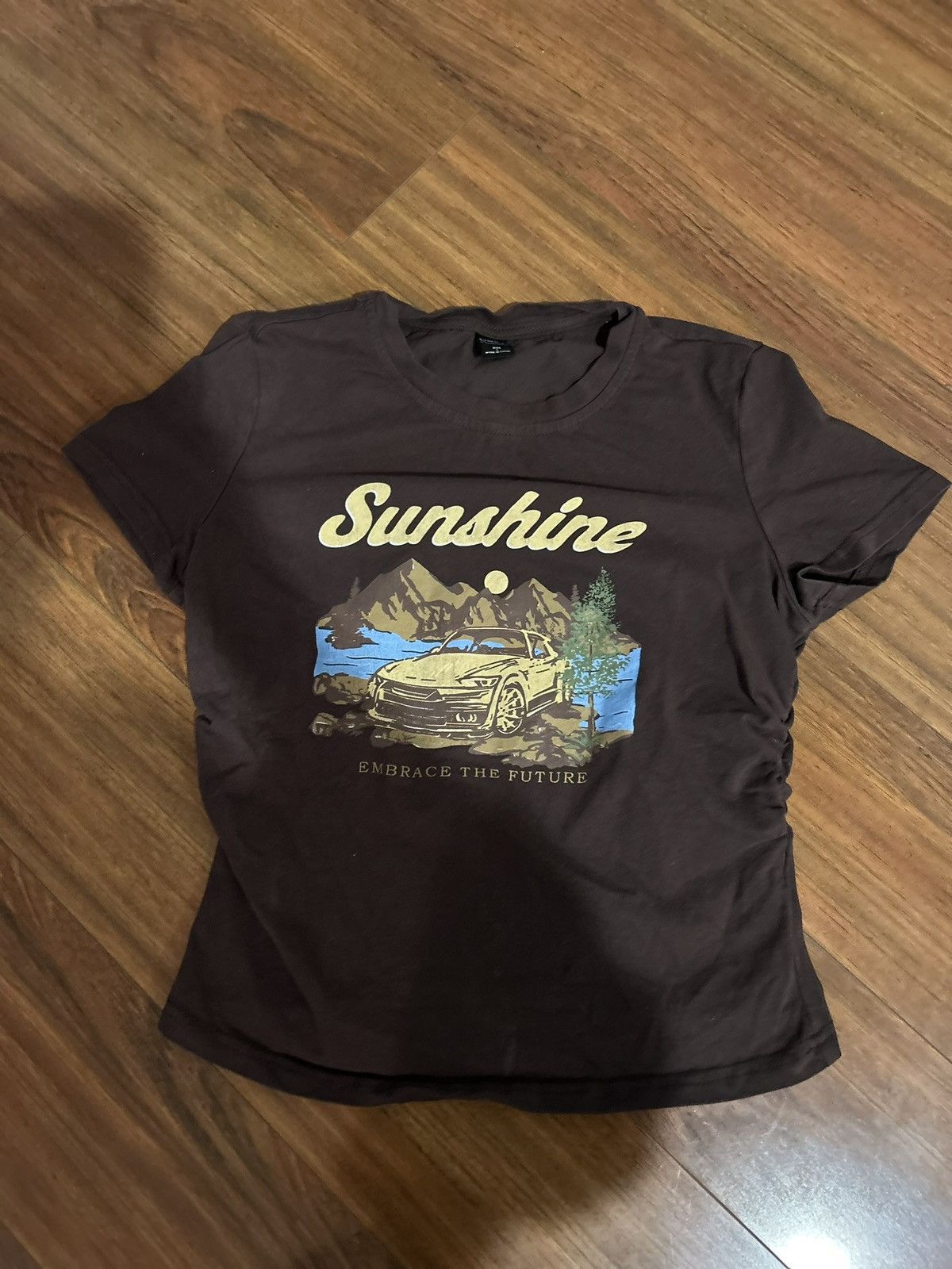 Shein Casual Brown Design Tee Size M / US 6-8 / IT 42-44 - 1 Thumbnail