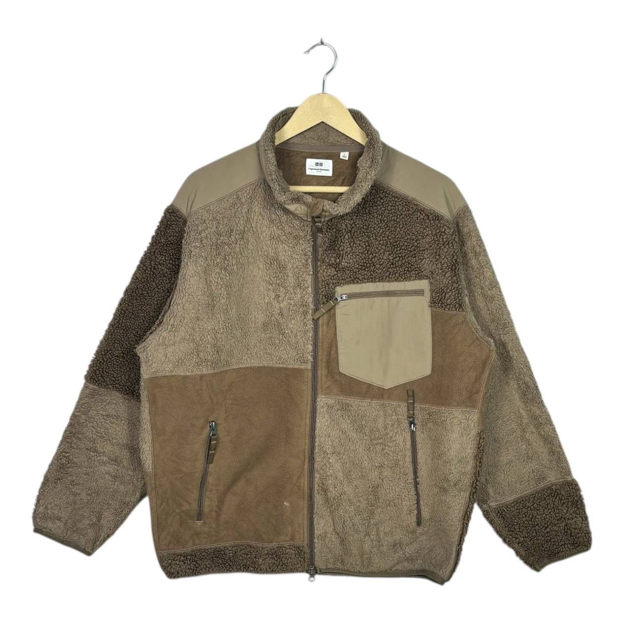 Engineered Garments Uniqlo FW19 Patchwork Fleece Jacket