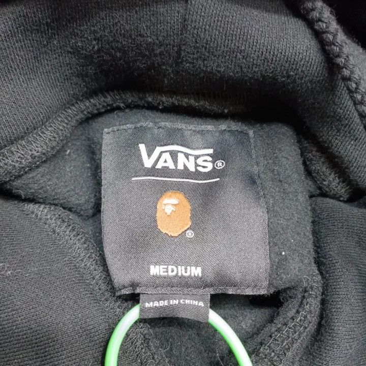 Bape × Vans Vans x BAPE Black Logo Pullover Hoodie Unisex Size US M / EU 48-50 / 2 - 3 Thumbnail