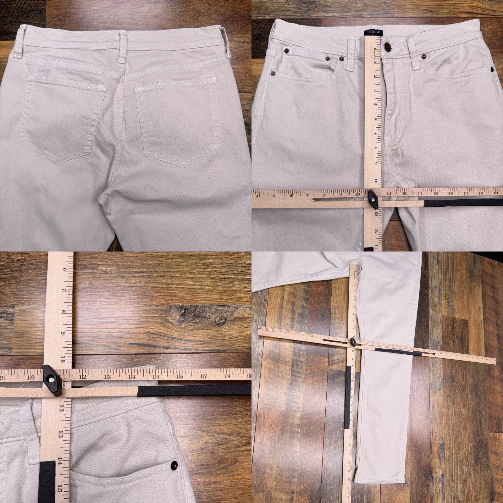 J.Crew J.CREW Jeans Mens 30x30 Gray Straight Regular Mid Rise Five-Pocket Denim Stretch Belt Loops Pocket Design Size US 30 / EU 46 - 8 Thumbnail