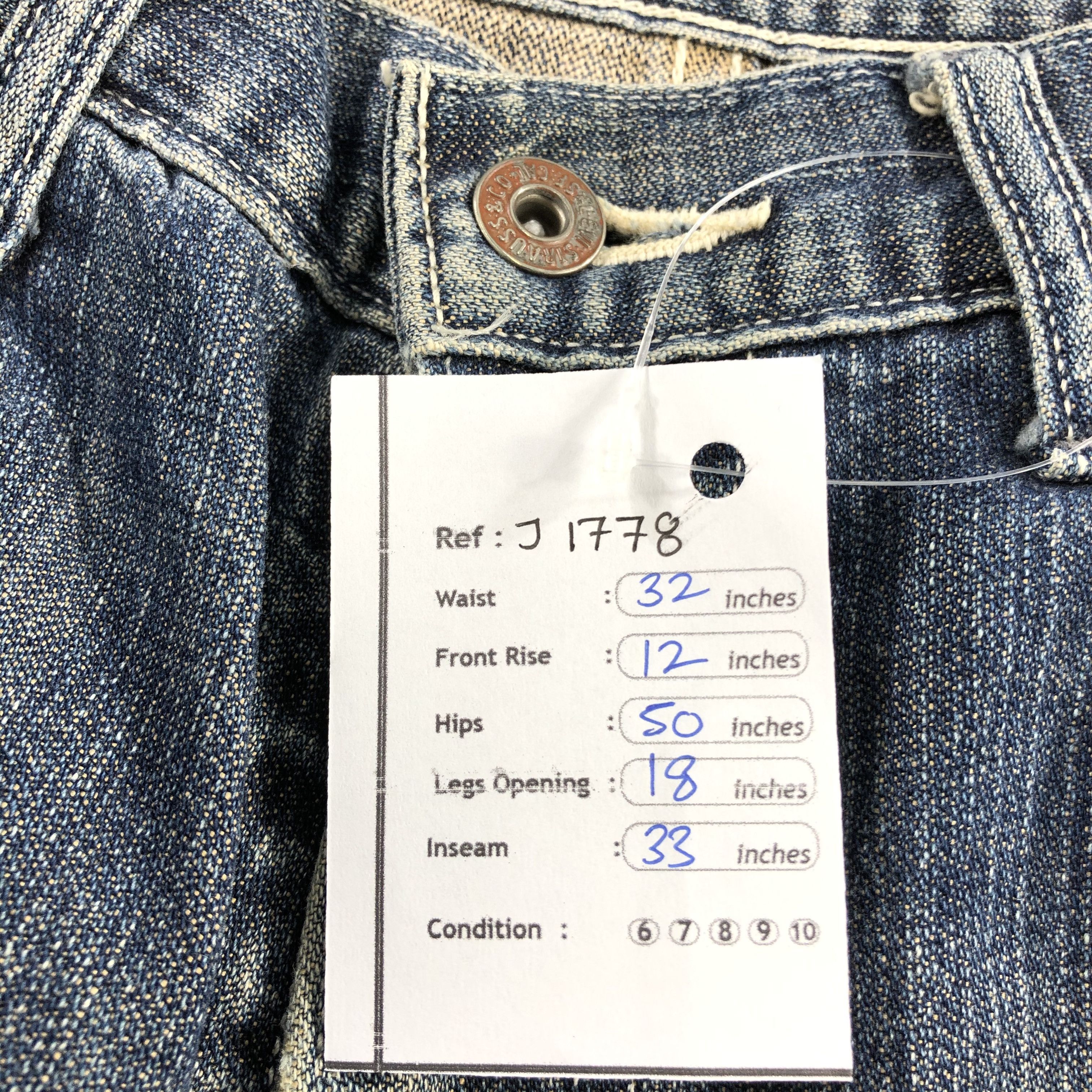 Levi's Vintage 90s Levis 504 Earth Tone Jeans-J1778 Size US 32 / EU 48 - 13 Thumbnail