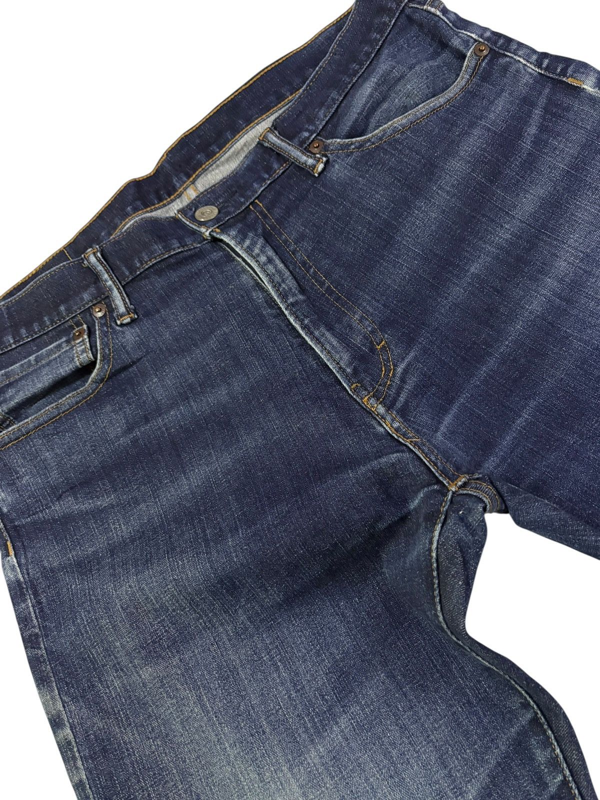 Designer Vtg Crocodile Distressed Faded Jeans Size US 34 / EU 50 - 4 Thumbnail