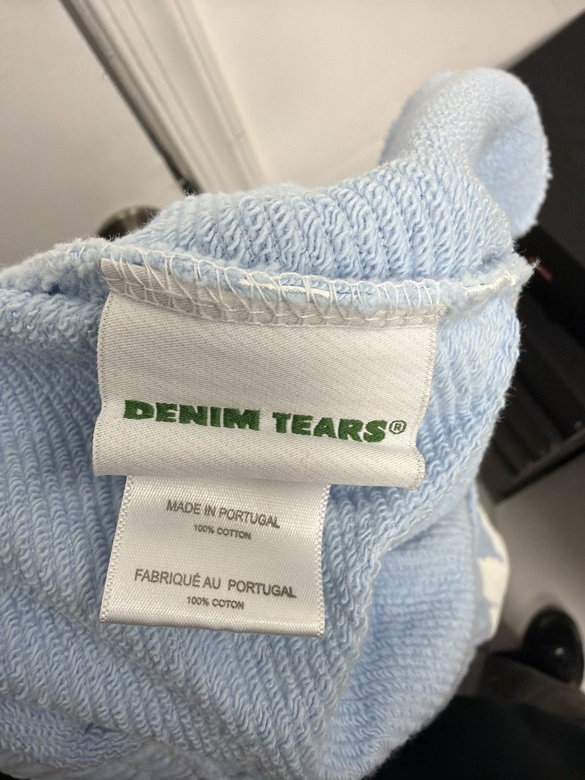 DENIM TEARS Denim Tears The Cotton Wreath Sweatshort “Baby Blue” Size US 34 / EU 50 - 5 Thumbnail