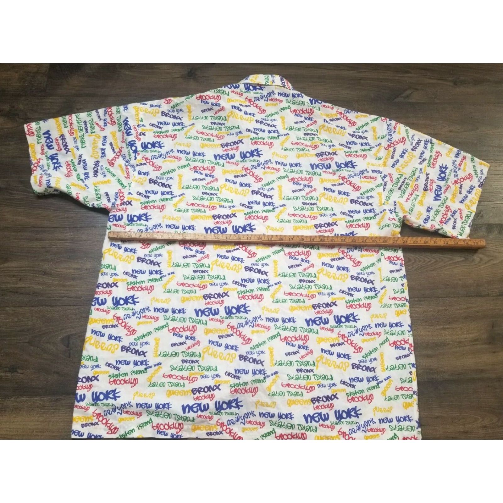 Vintage VINTAGE Mens Tool Jeans Button-Down Shirt 4XL All Over New York City Print T Urban Hip Hop Shirt Mens Size US XXL / EU 58 / 5 - 2 Thumbnail
