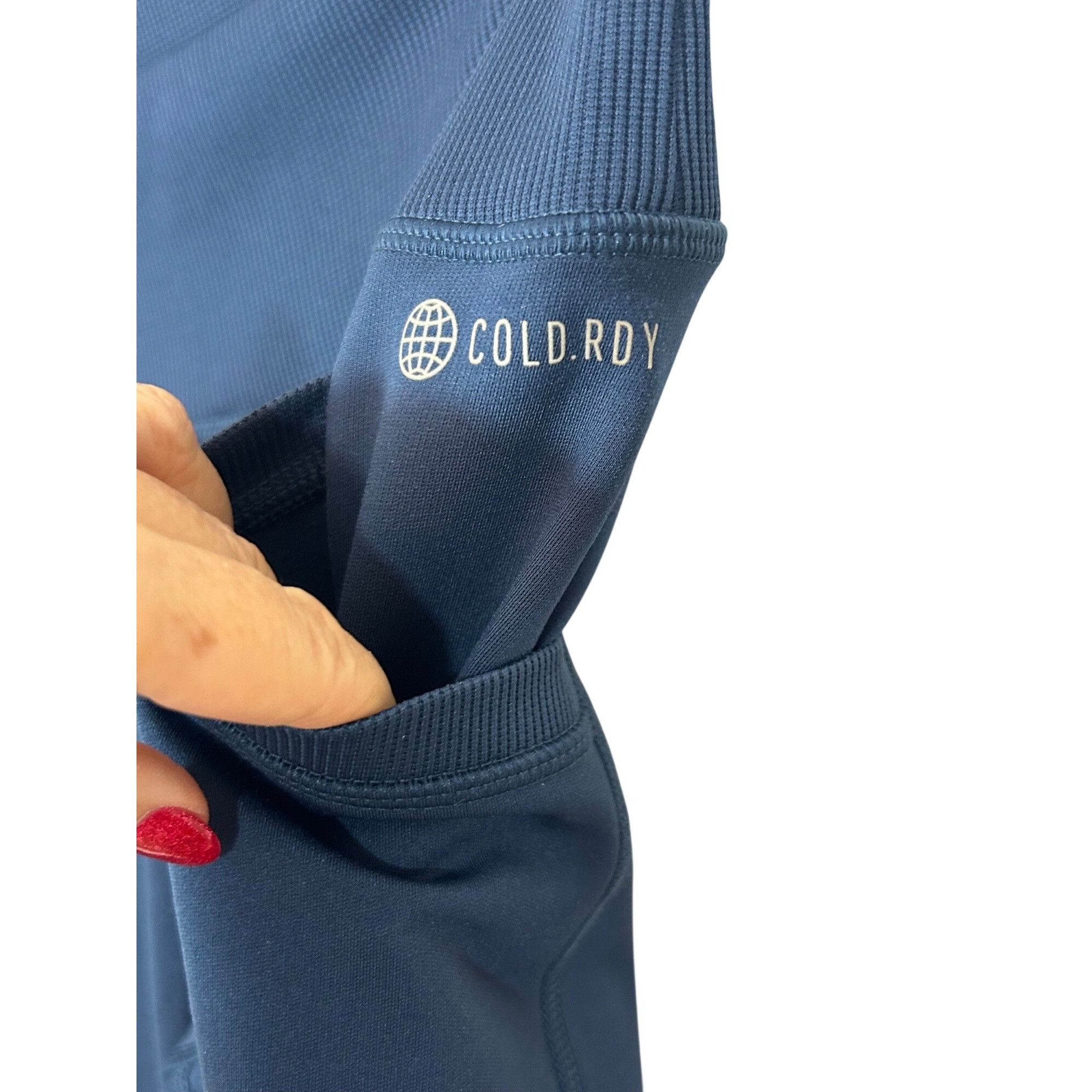 Adidas Adidas Women’s COLD.RDY Golf Leggings Navy Blue M Logo Pocke Size 29" - 10 Thumbnail