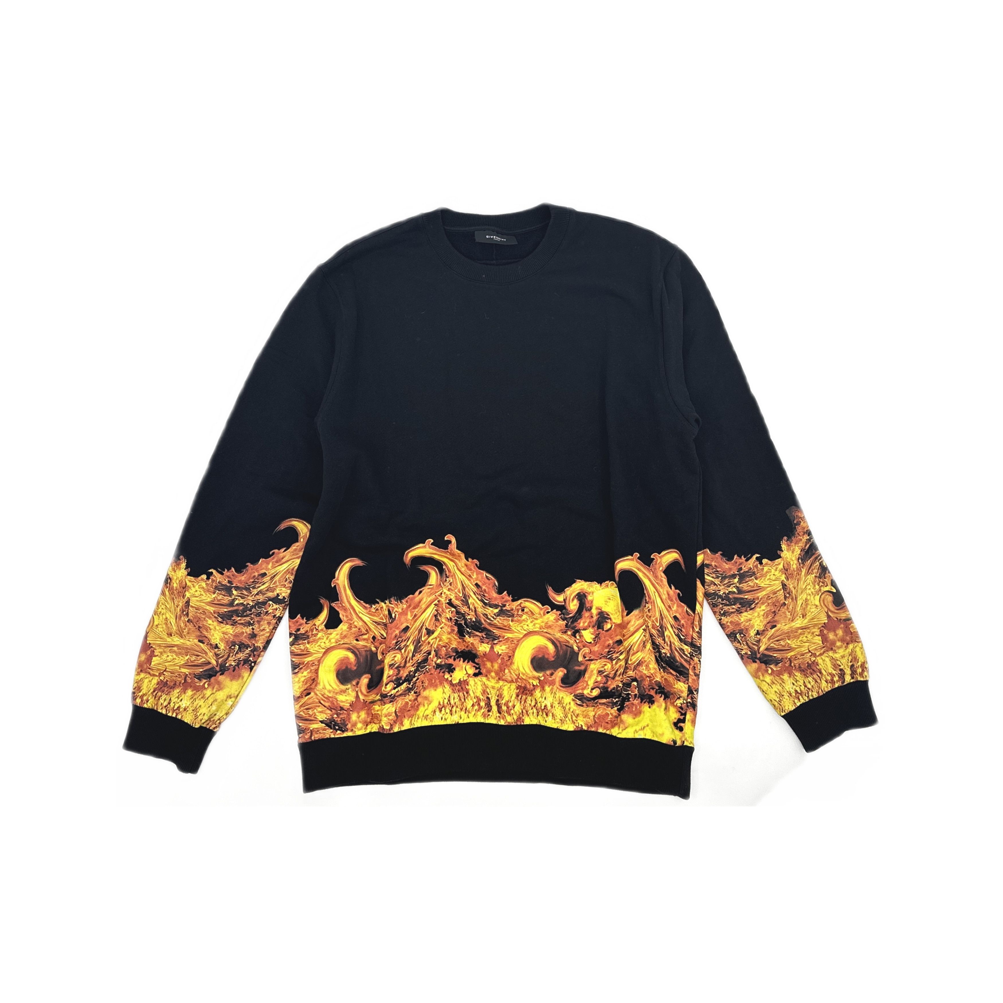 Givenchy Givenchy Fire Print Sweatshirt XL Size US XL / EU 56 / 4 - 1 Thumbnail