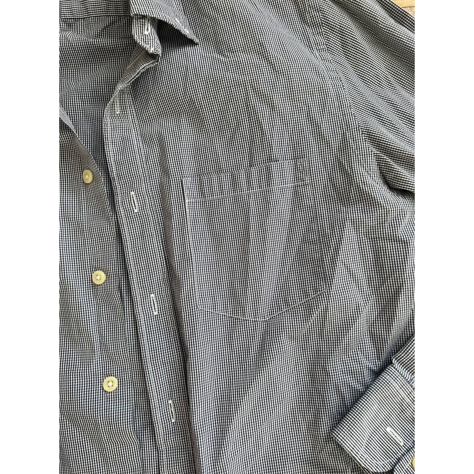 J.Crew J Crew Button Up Shirt Mens Gray Stripe Long Slee 10 A000837 Size US XXS / EU 40 - 5 Thumbnail