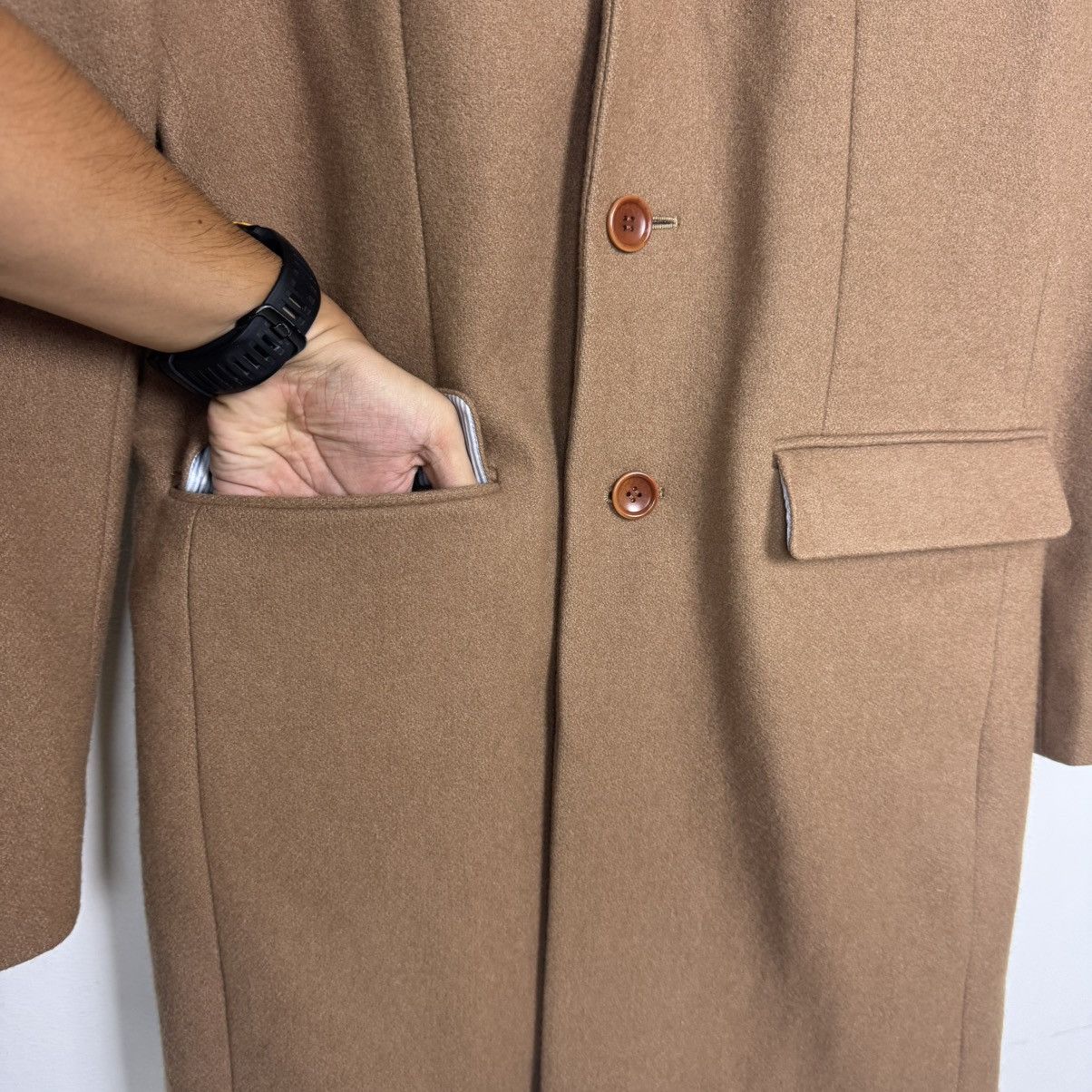 Ships Jet Blue 🔥LAST PRICE🔥 Ships Jet Blue Japan Fabric Bishu Long Coat Size US L / EU 52-54 / 3 - 6 Thumbnail