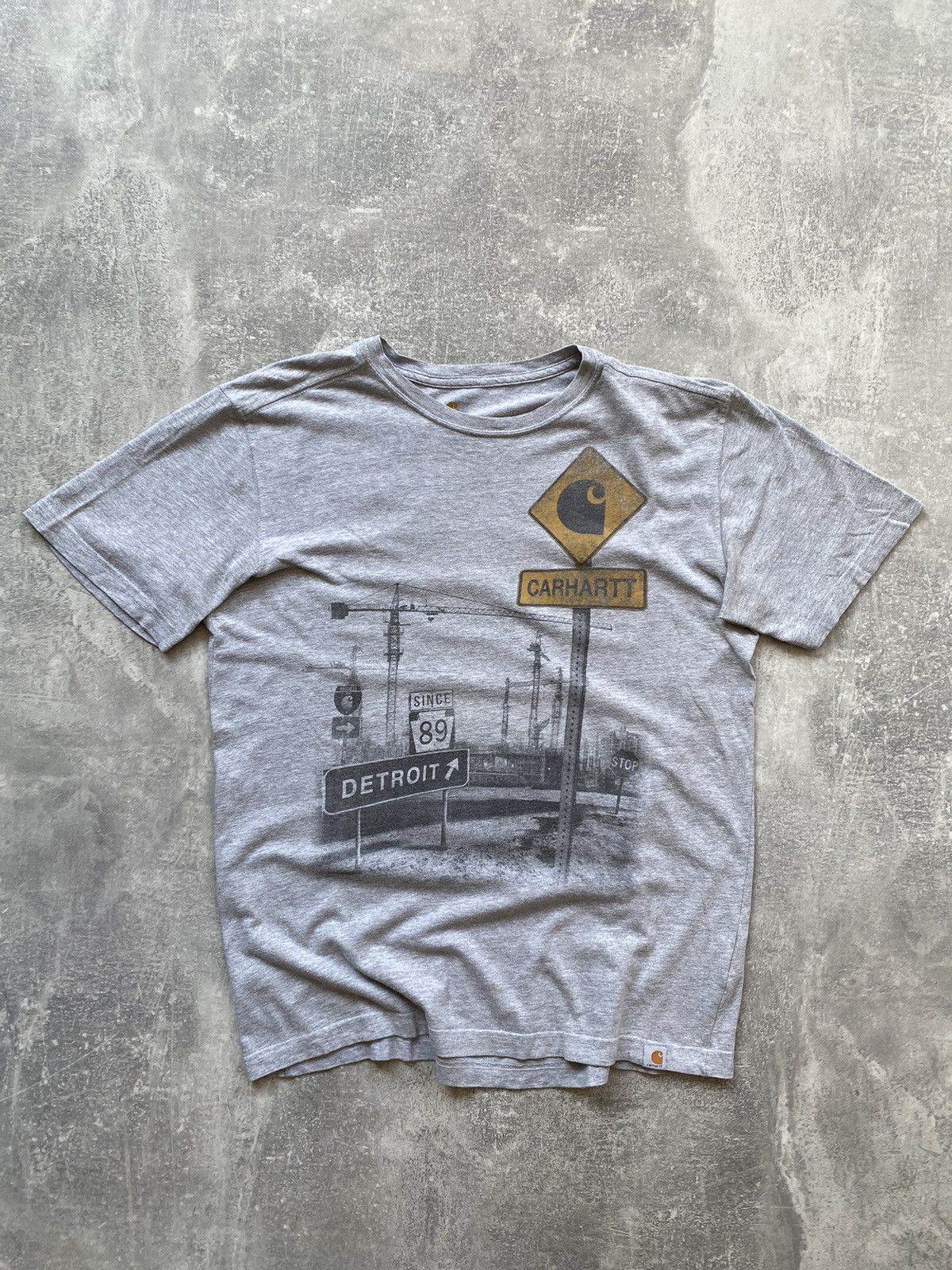 Carhartt × Vintage Carhartt Detroit Distressed Tshirt Size US M / EU 48-50 / 2 - 2 Thumbnail
