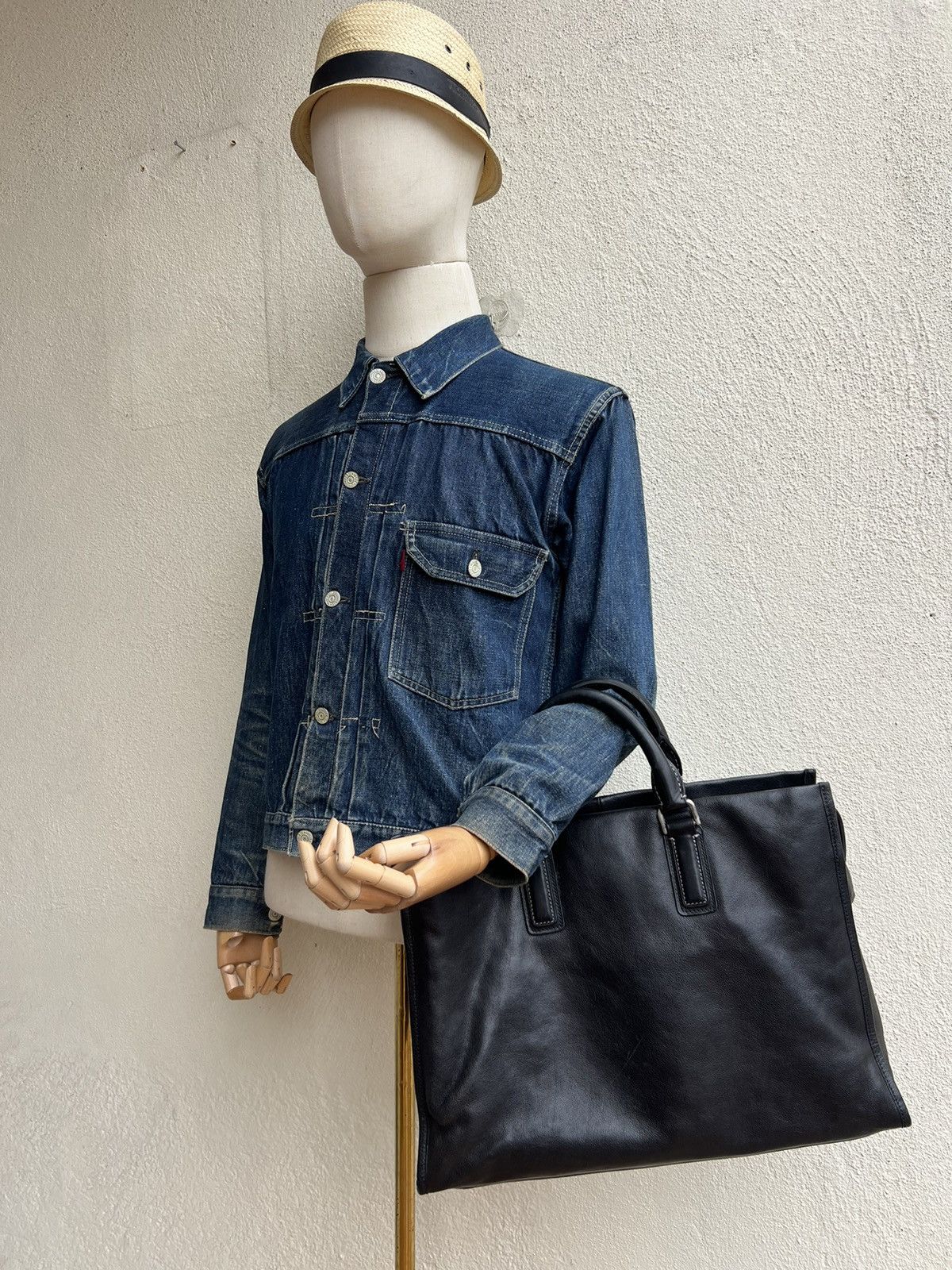 Other Vintage Tsuchiya Kaban Black Leather Briefcase Bag Size ONE SIZE - 8 Thumbnail