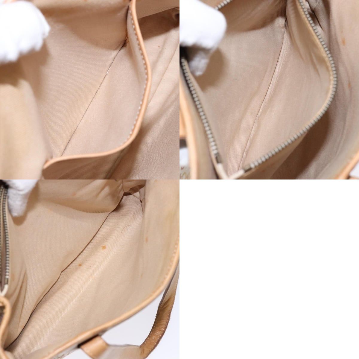 Celine CELINE C Macadam Canvas Hand Bag Beige Size ONE SIZE - 13 Thumbnail