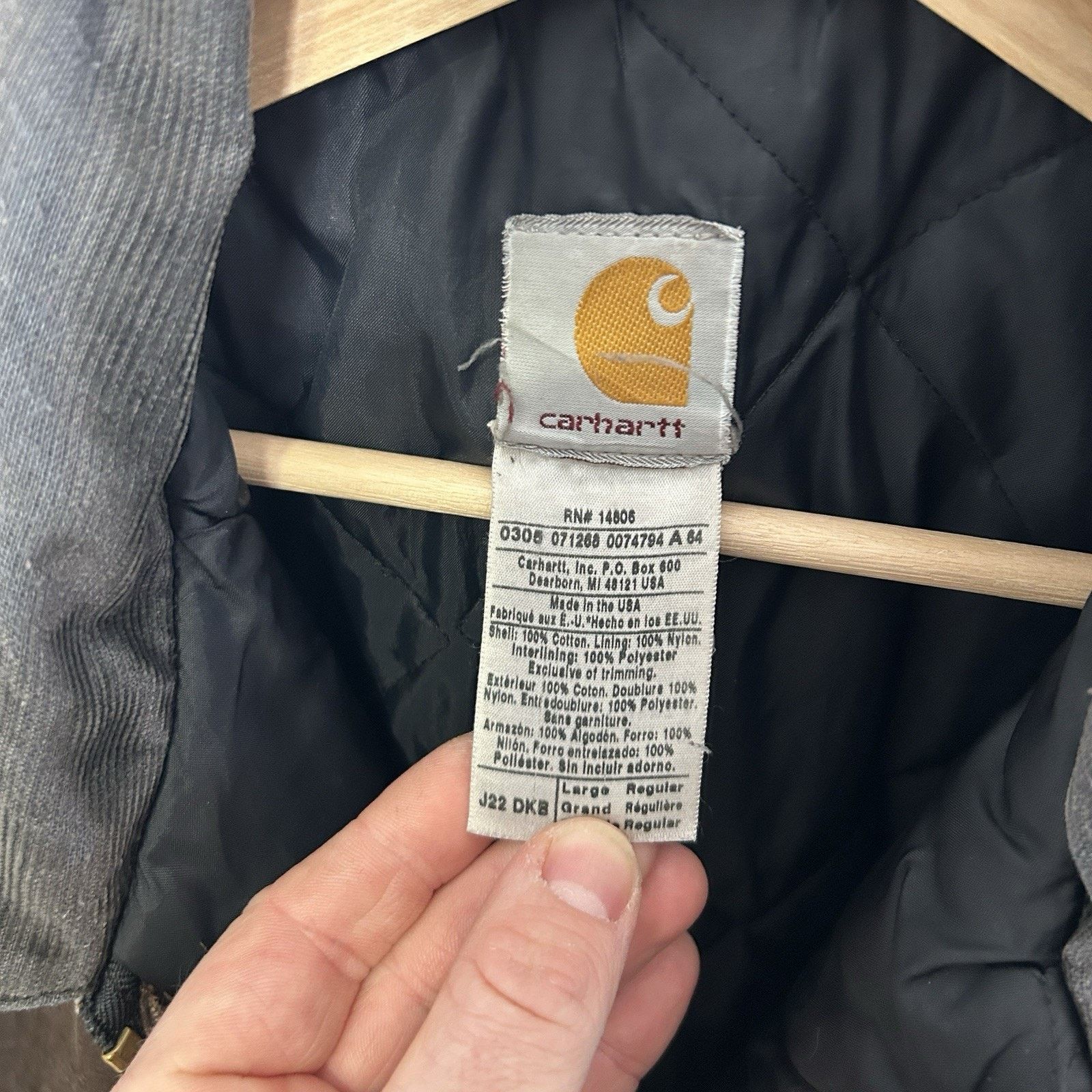 Carhartt Vintage Carhartt Quilted Traditional Jacket “Dark Brown” J22 Size US L / EU 52-54 / 3 - 13 Thumbnail