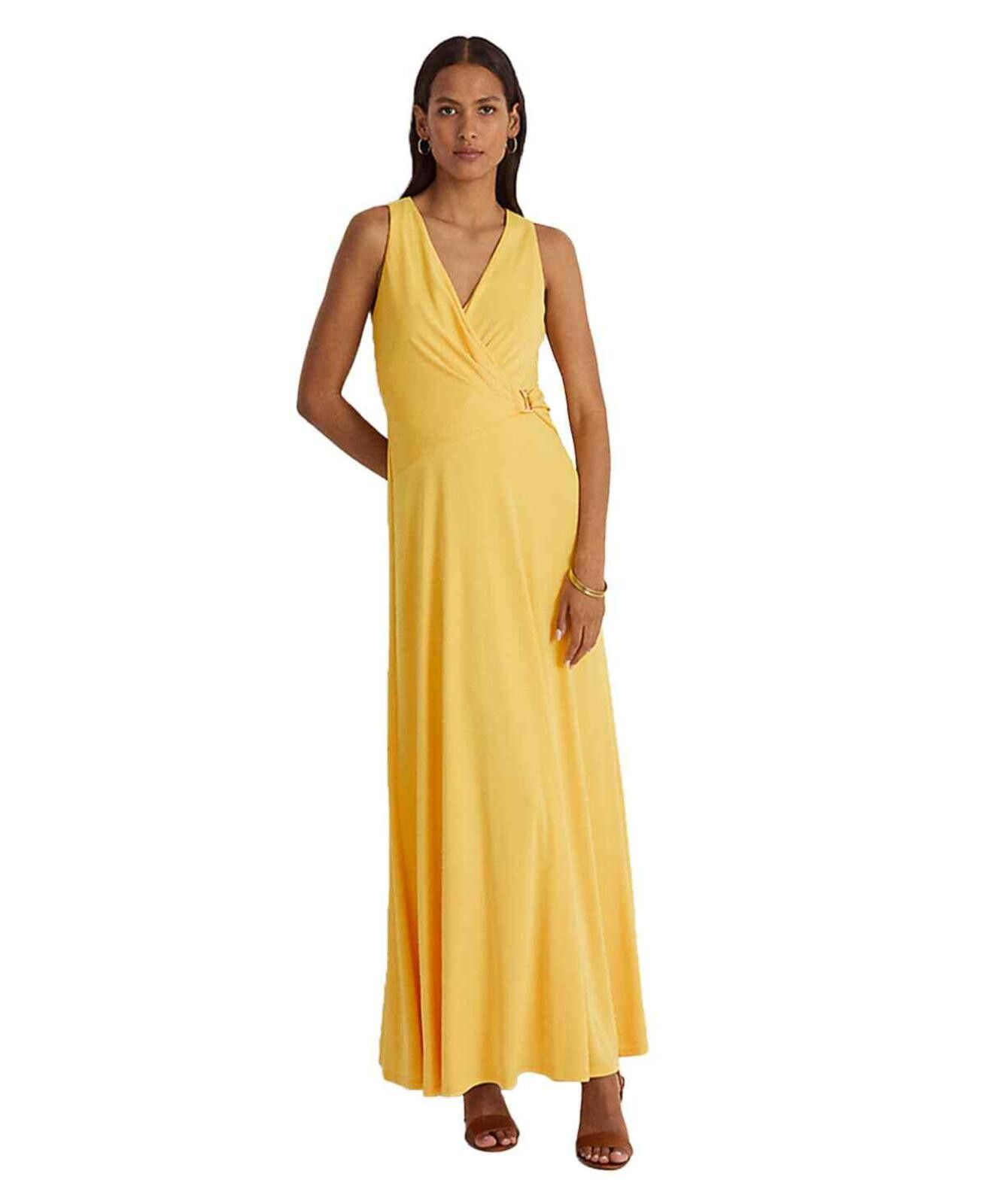 Lauren Ralph Lauren Lauren Ralph Lauren Buckle-Trim Jersey Halter Gown Dress 8 Size M / US 6-8 / IT 42-44 - 1 Thumbnail