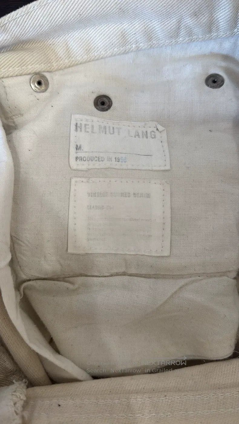 Helmut Lang Helmut Lang 1998, Burned, Denim Jeans Size US 30 / EU 46 - 8 Thumbnail